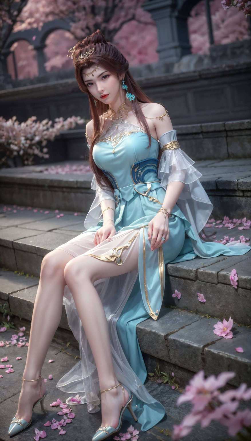 嘿苏灵韵那飘逸的裙摆和深邃的眼神