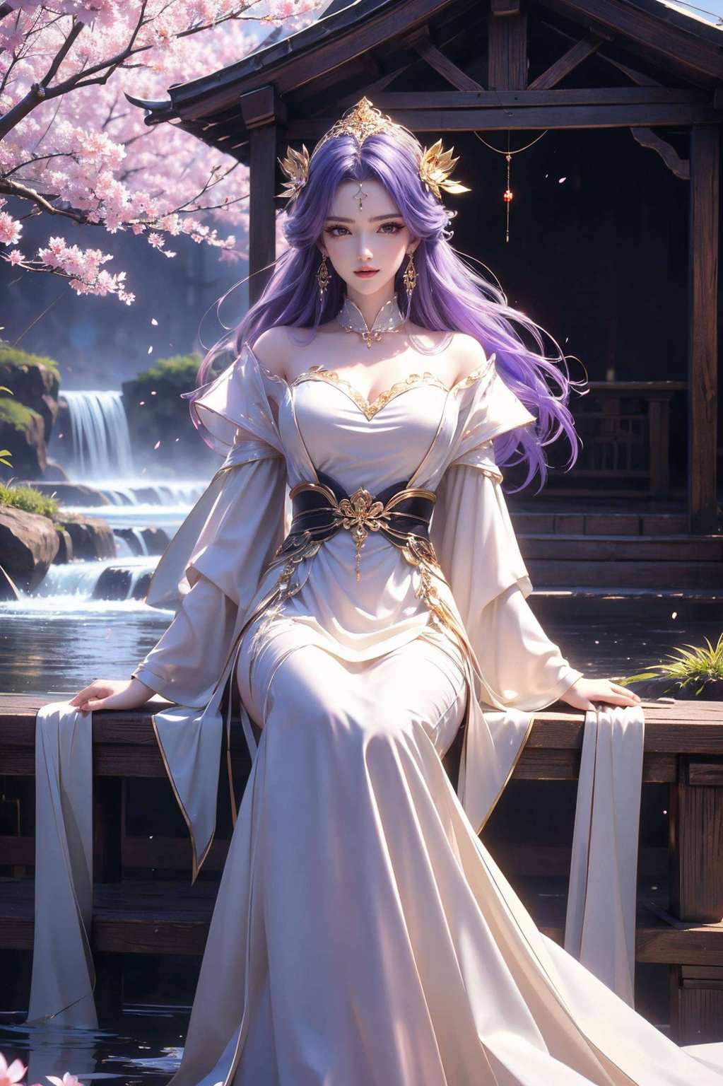 瞧这位国漫美女正眨巴着大眼睛