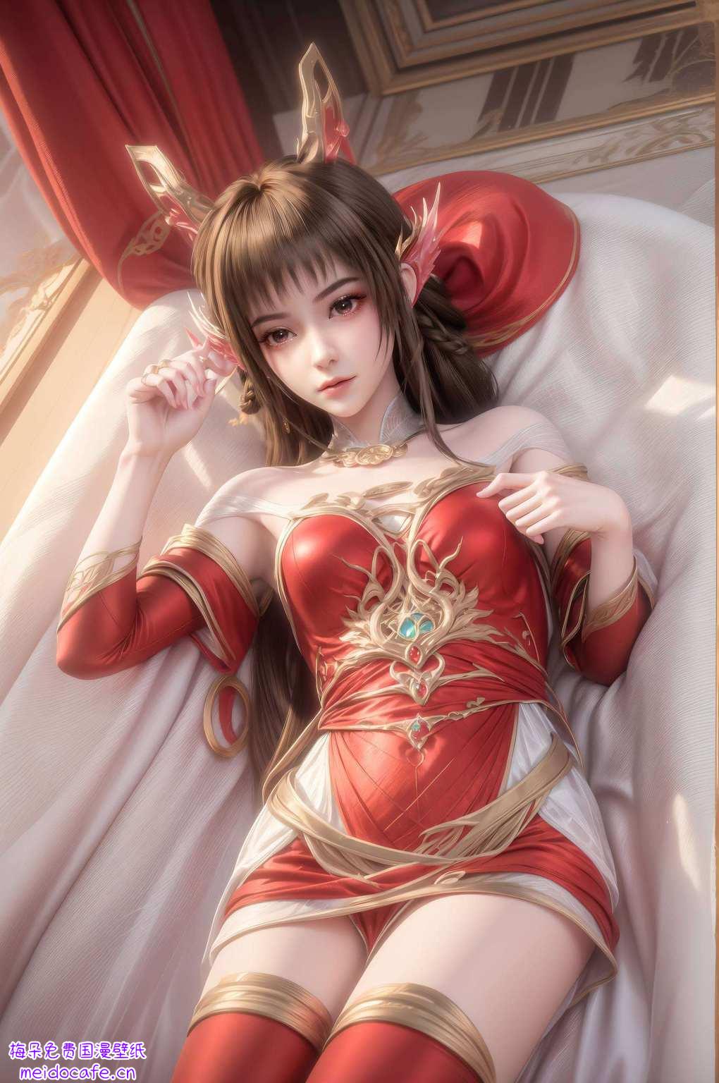 这位国漫界的女神都像是一幅精美的壁画