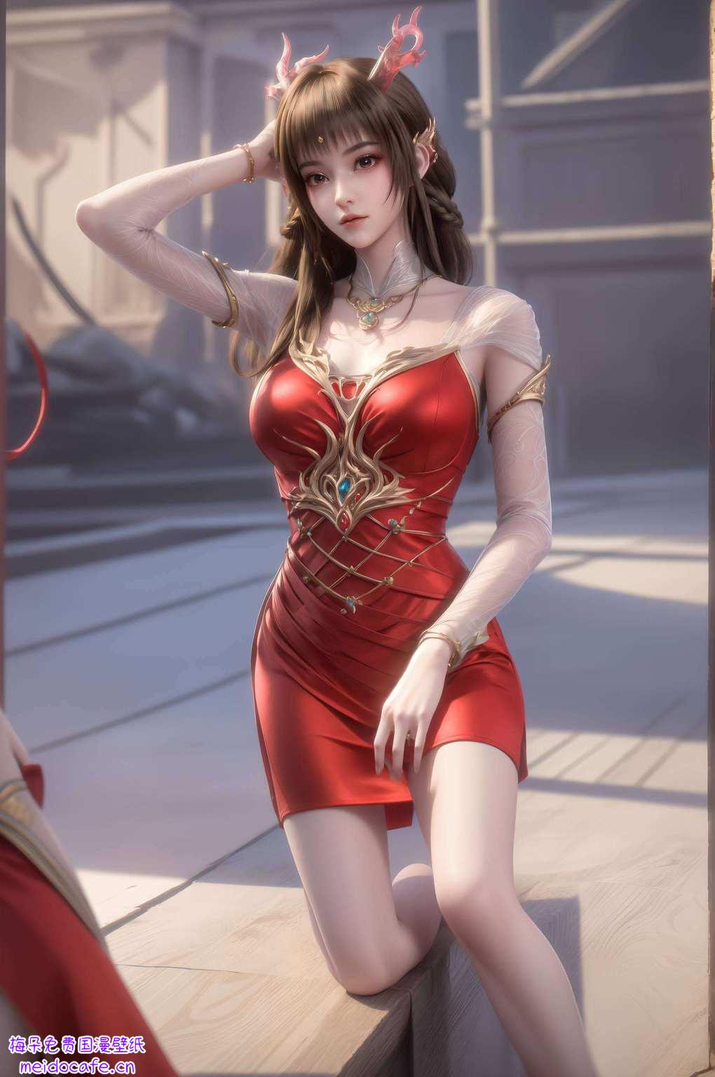 动漫美女笑靥妍国漫美女绘心间