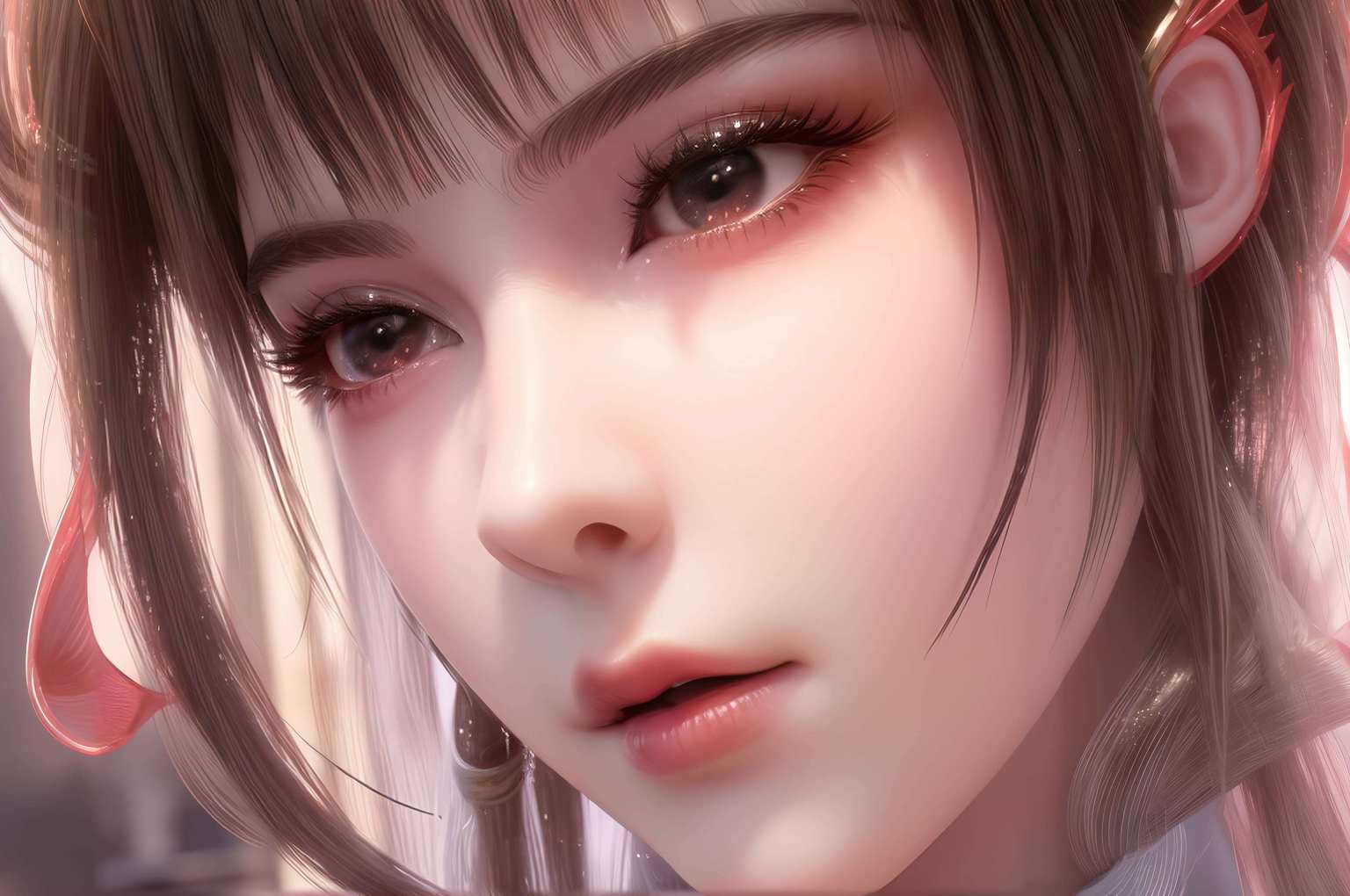 云落壁纸映眼前动漫女神笑颜舒