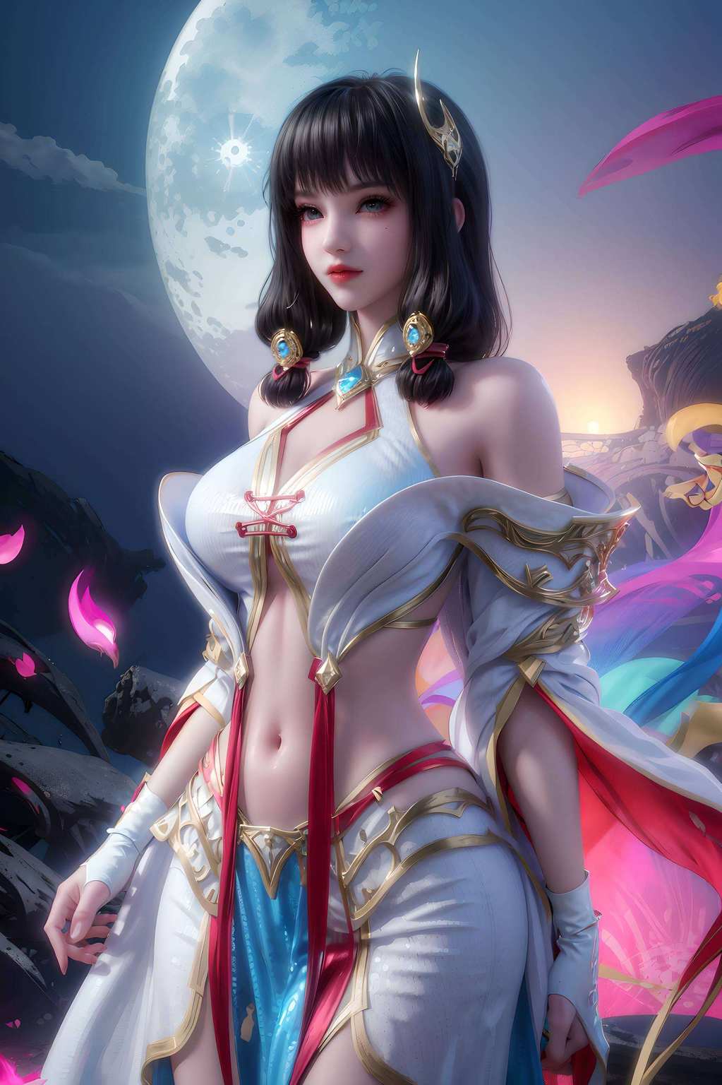 国漫女神们的倩影翩翩她们不仅是视觉的盛宴