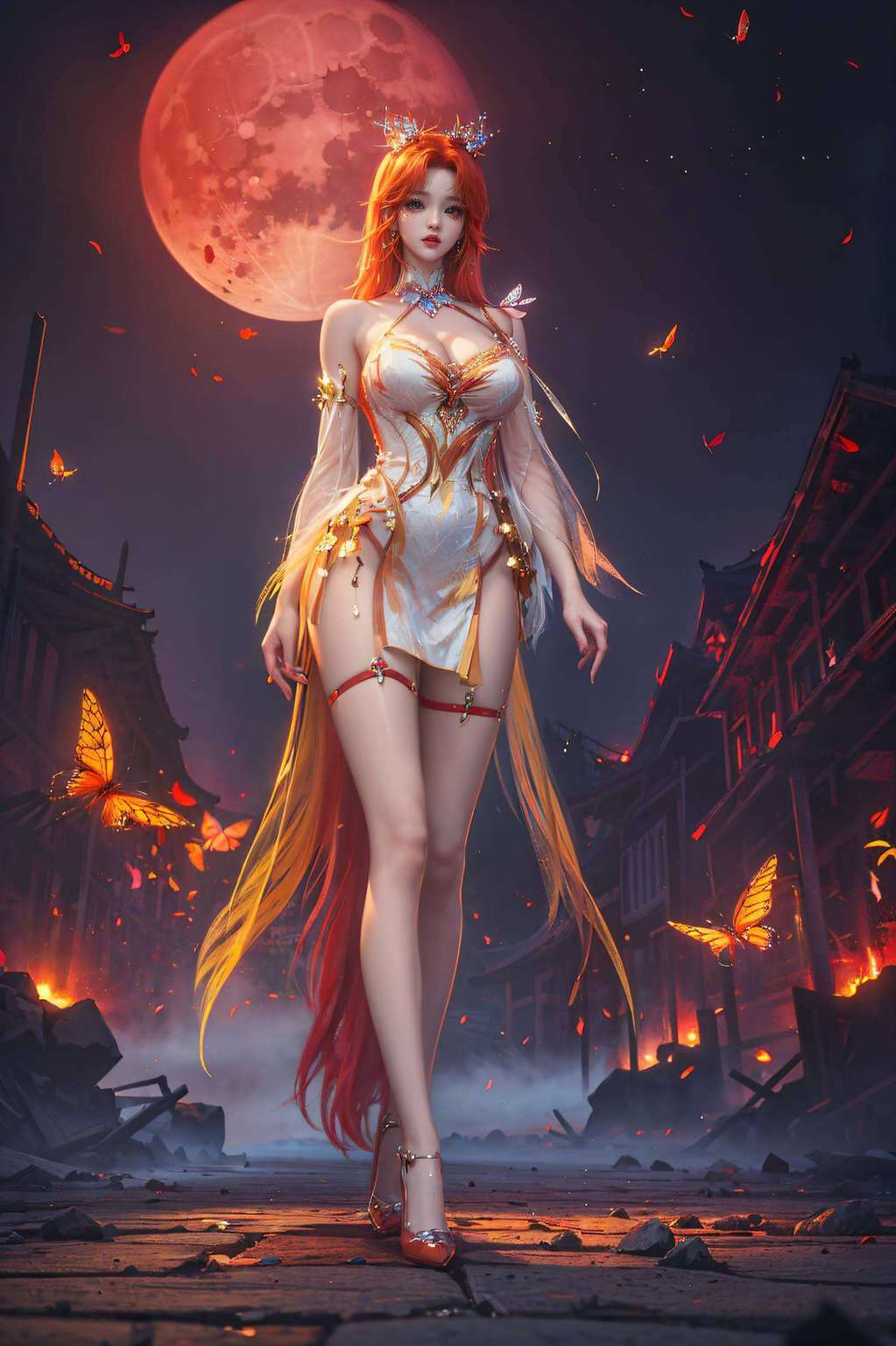 她的身影流淌着凤凰血脉的传奇女神
