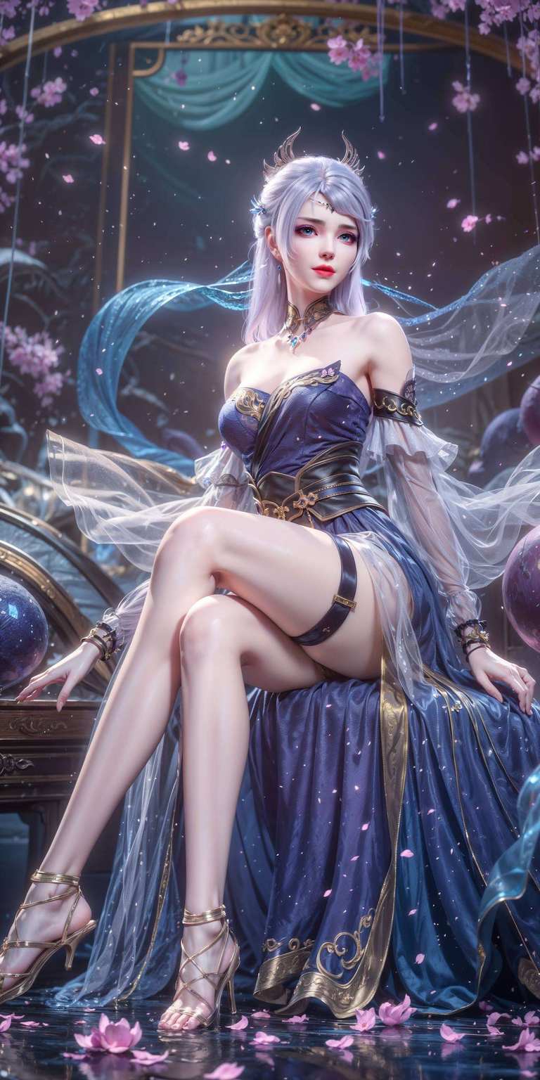 洛璃之美如同画卷中跃然而出的国漫女神