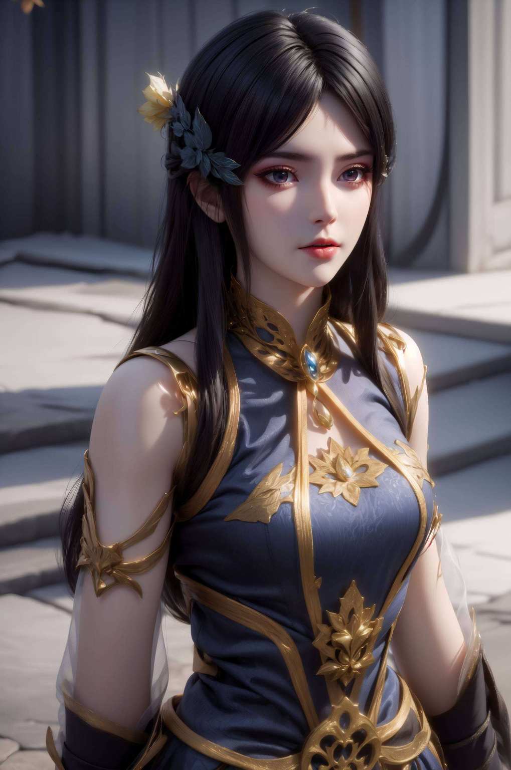 都是对美好人生的赞歌她的眼神深邃如夜空