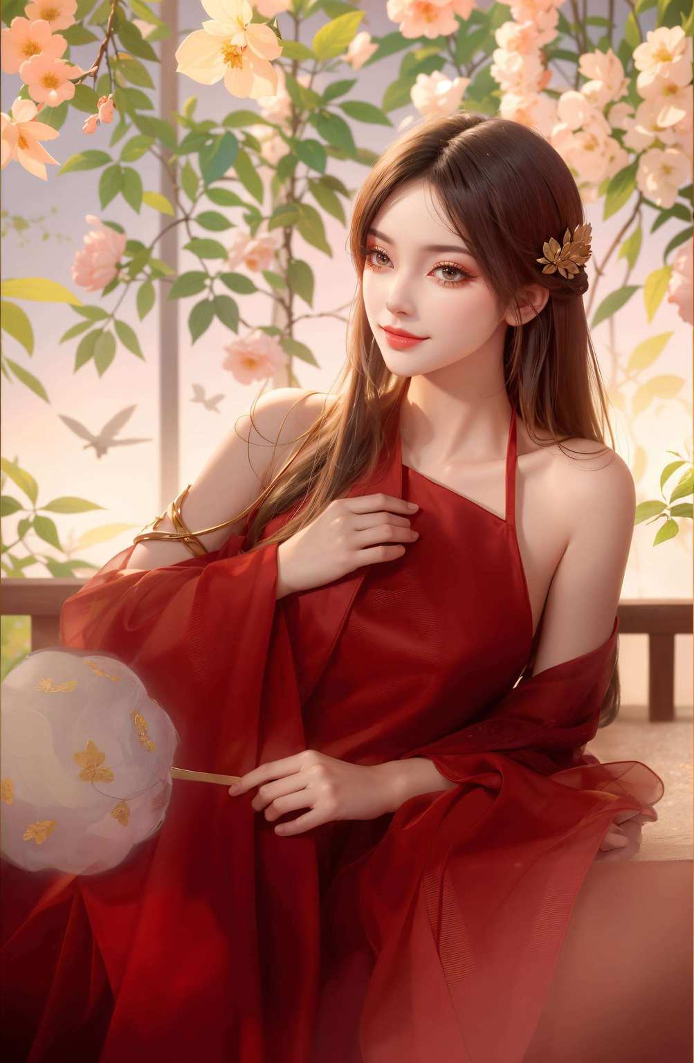 护眼又养眼她身着战袍