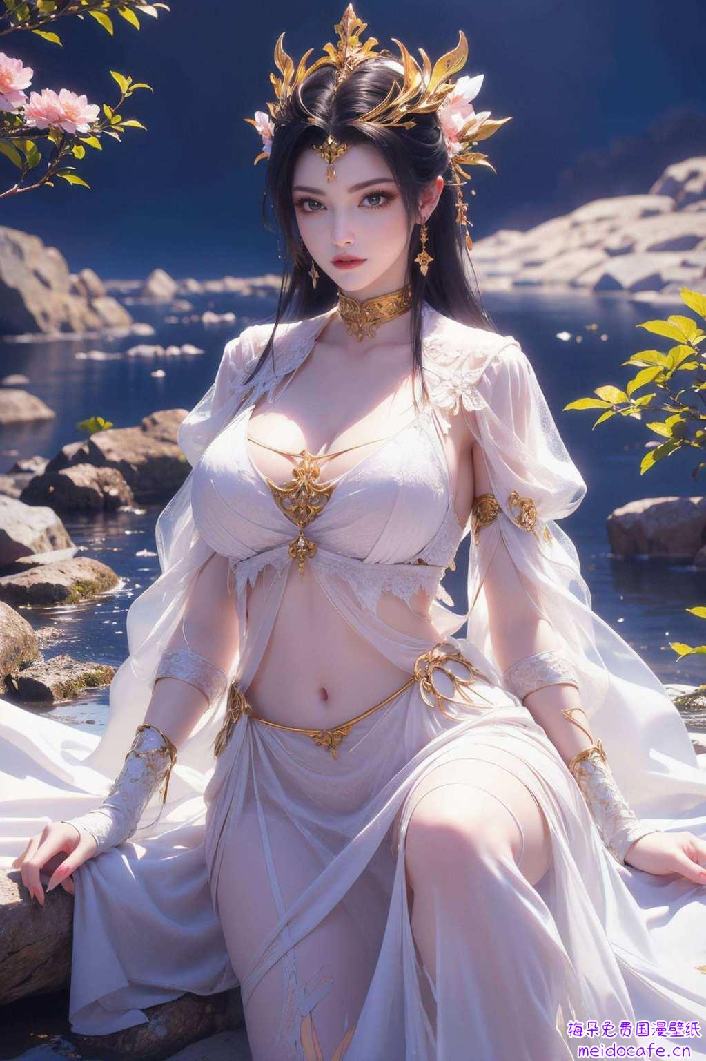 尾巴摇曳间仿佛能舞动彩虹壁纸上的每一次凝视