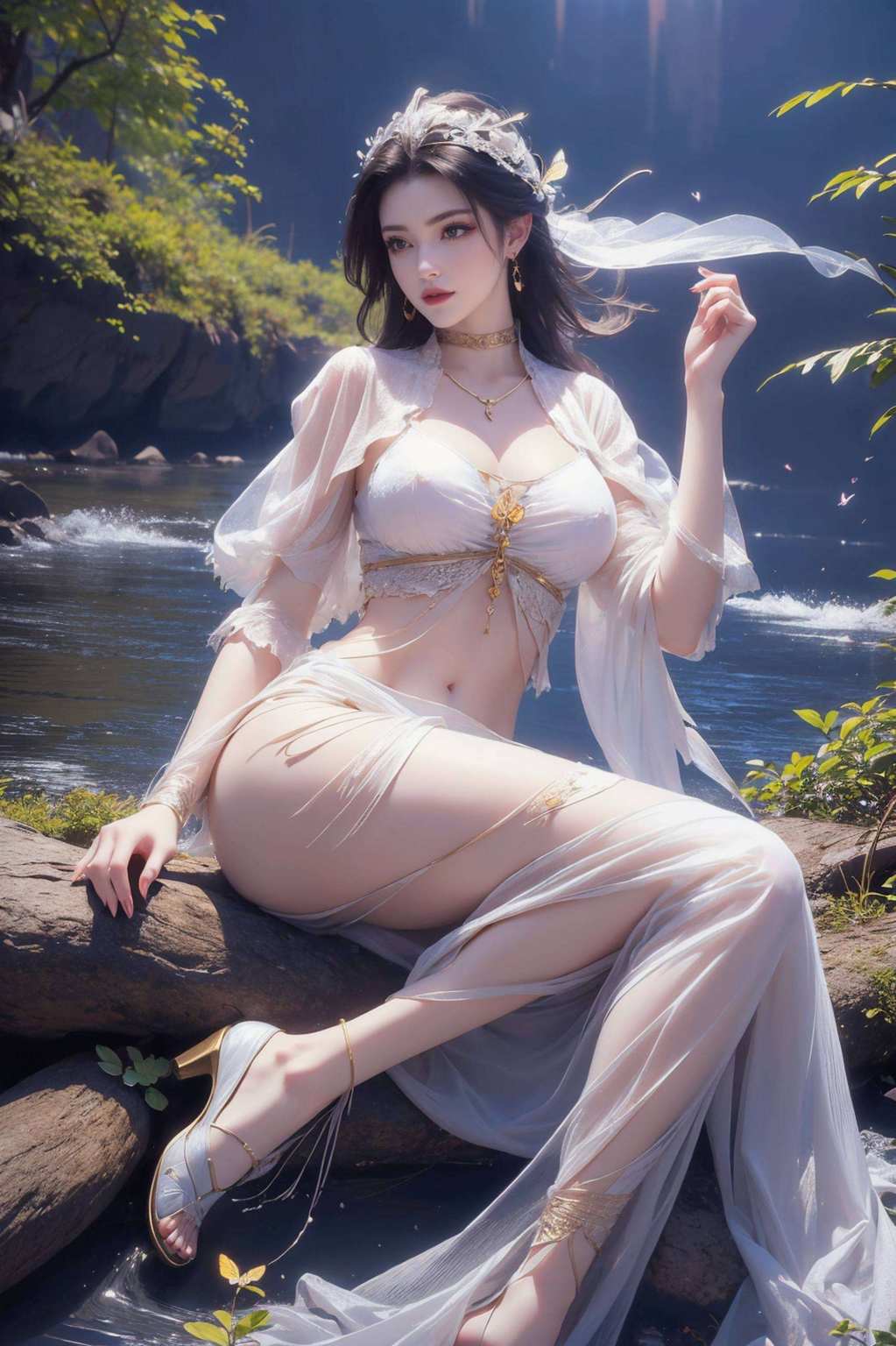 是真正的“美杜莎蛇体壁纸”级别的存在！快来收了这枚国漫美女吧既能驾驭七彩吞天蟒