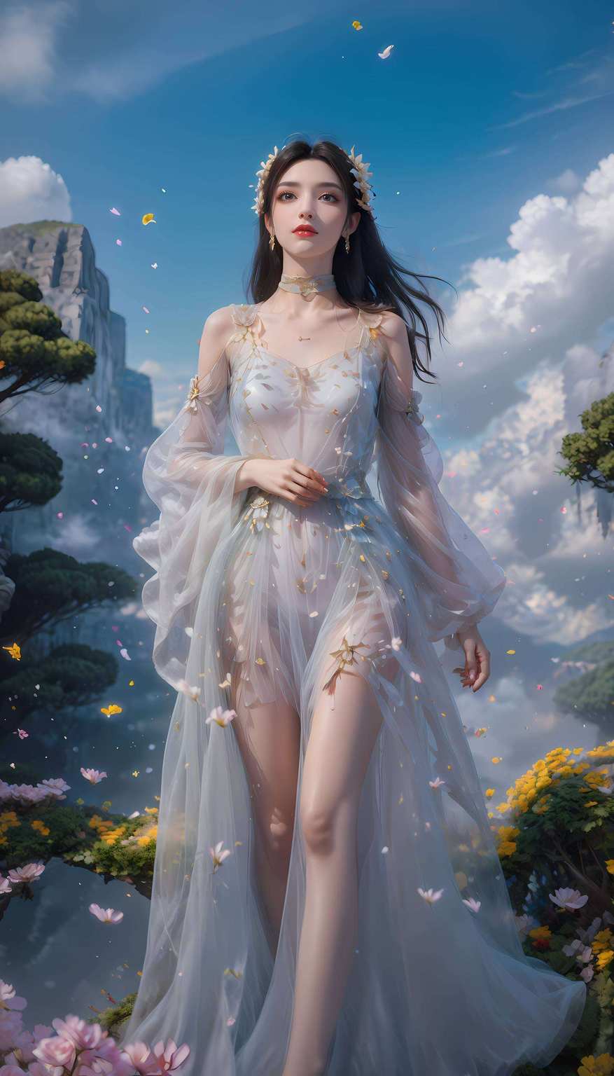 她如同一位穿越时空的国漫女神每一彩纹