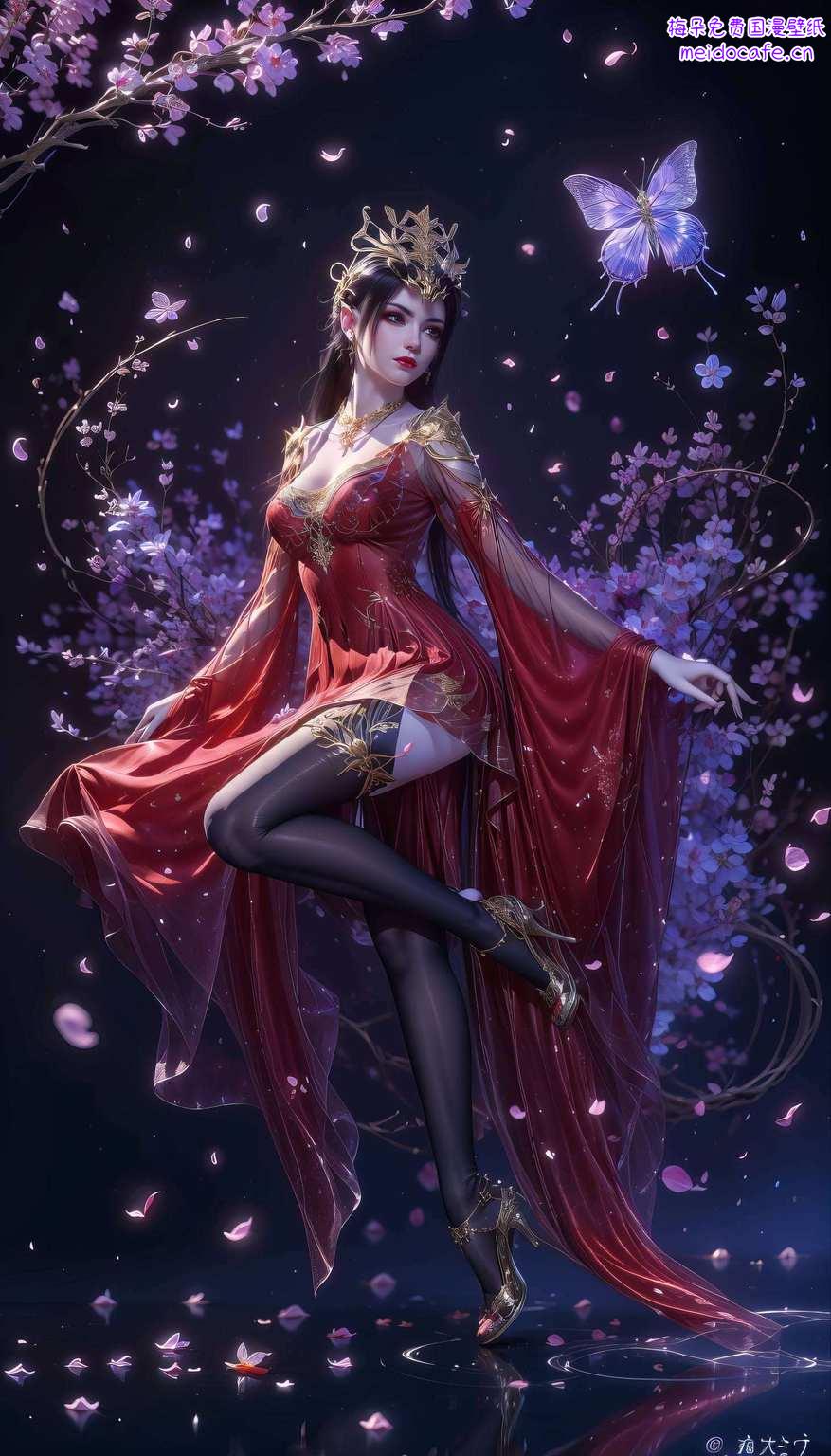 这位不仅眼神能让人石化的冷艳女王让你的PC瞬间变身国漫女神的私人画廊！