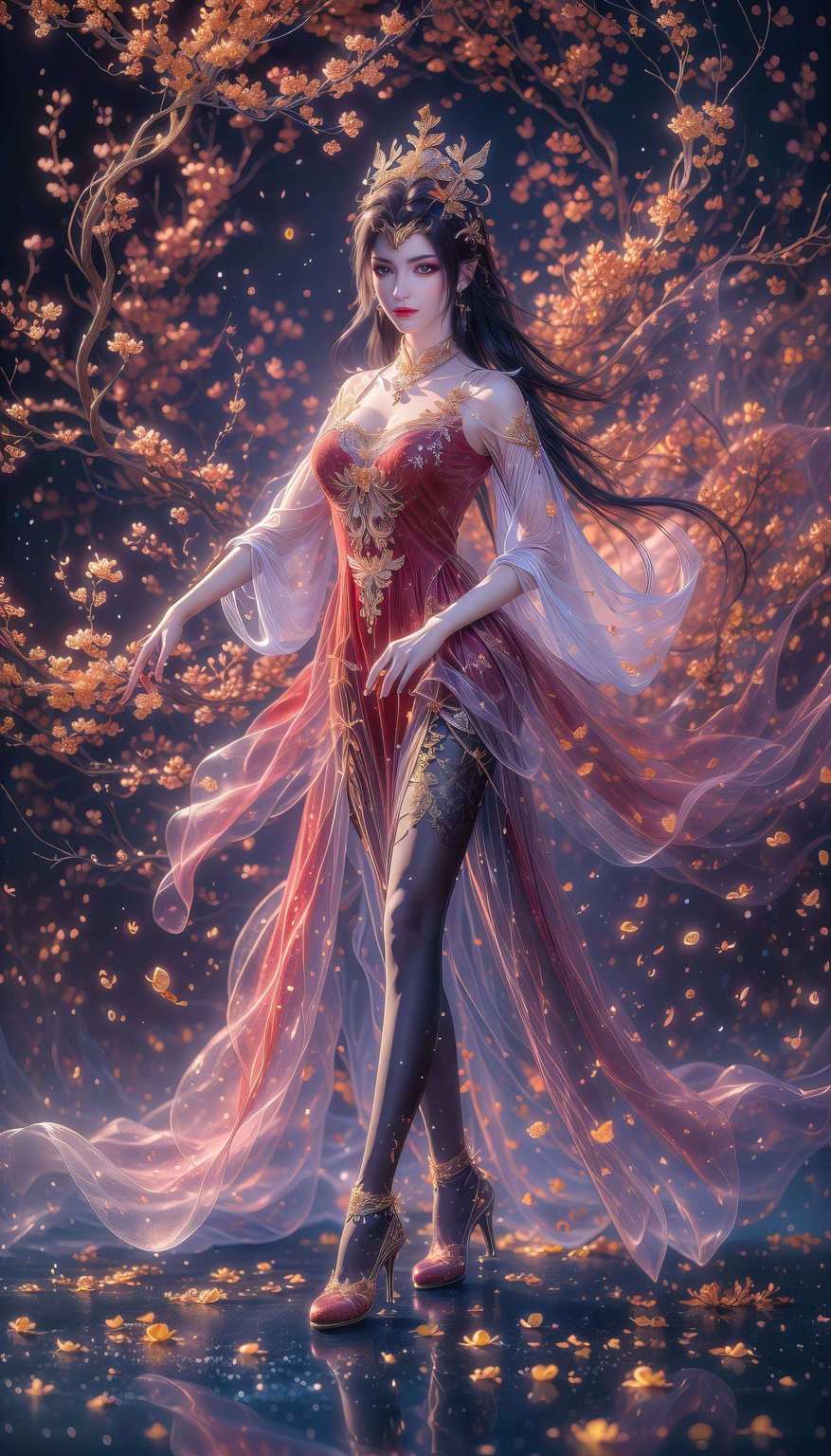 彩鳞般华丽的皮肤让人感叹人生中能遇见这样的国漫美女