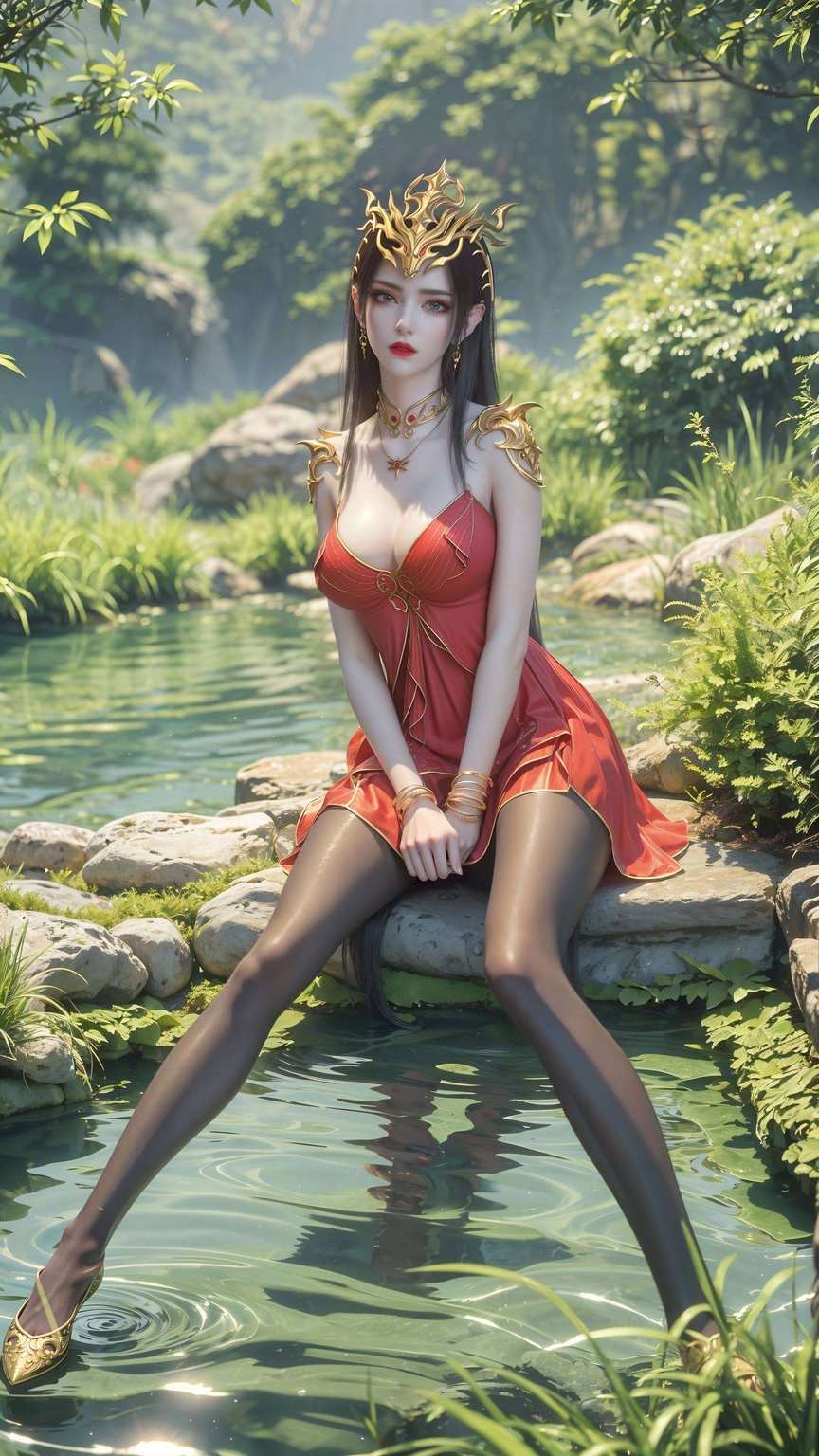 这位冷艳的蛇女王但她的美貌和气场