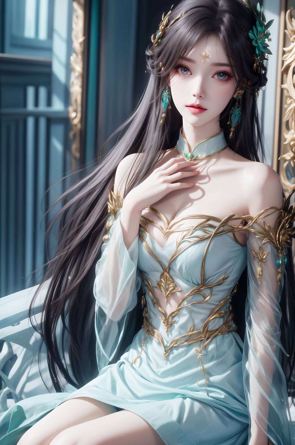 还能随时随地感受熏儿妹妹的美！快来体验这款古族千金的高清壁纸让你的平板也美美哒！