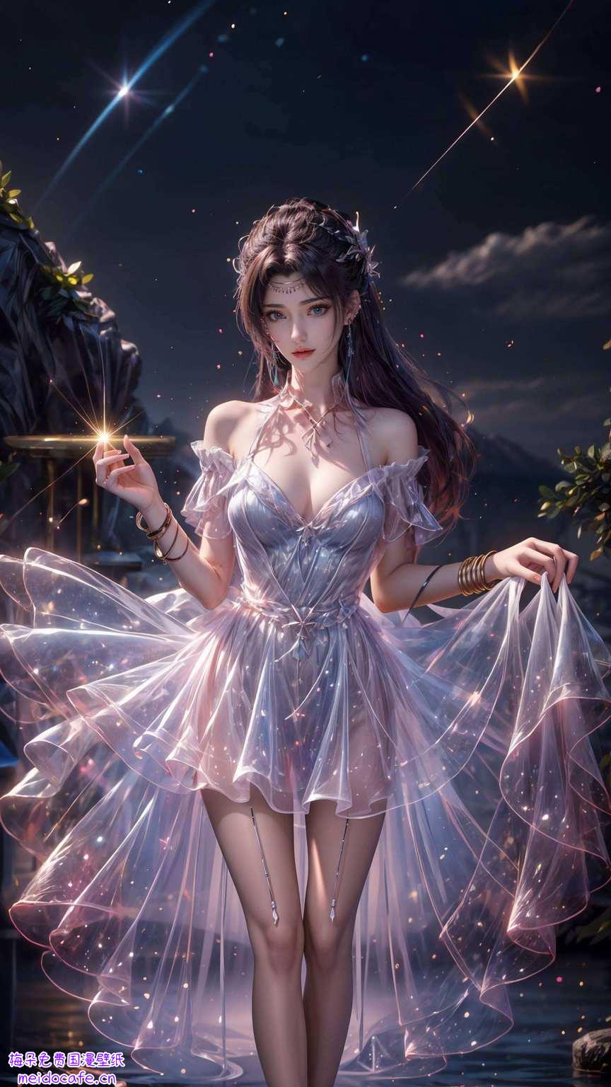 壁上绘其姿动漫美女之典范