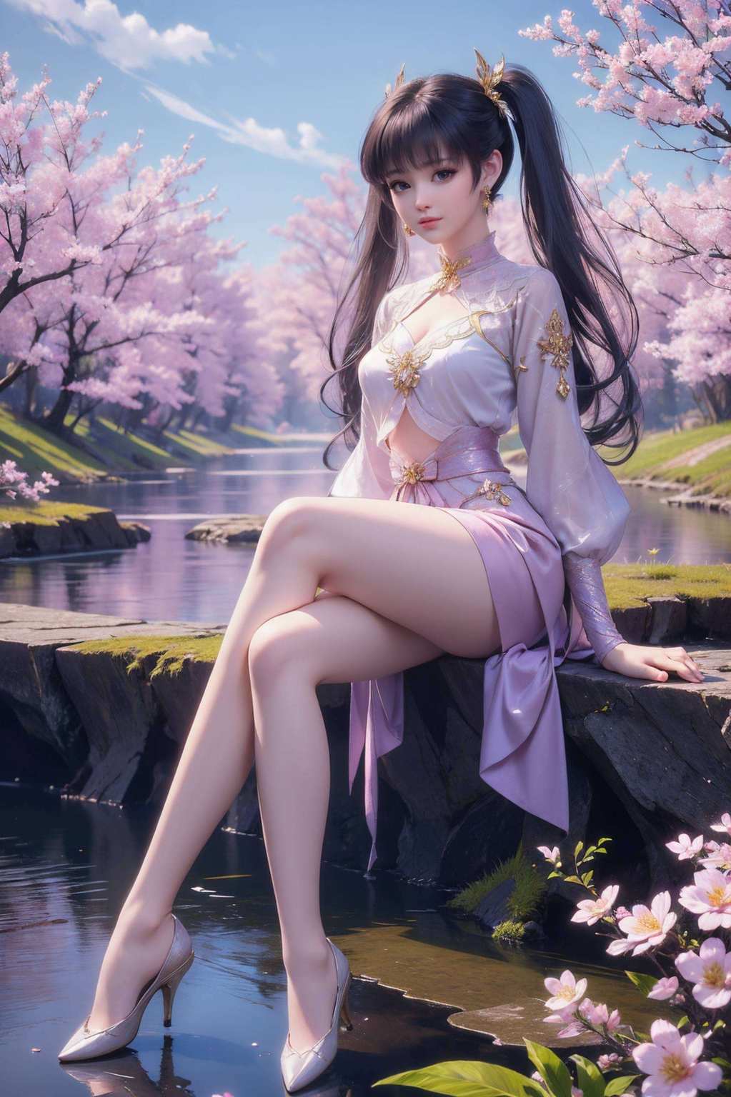 紫妍仙子衣薄云间舞