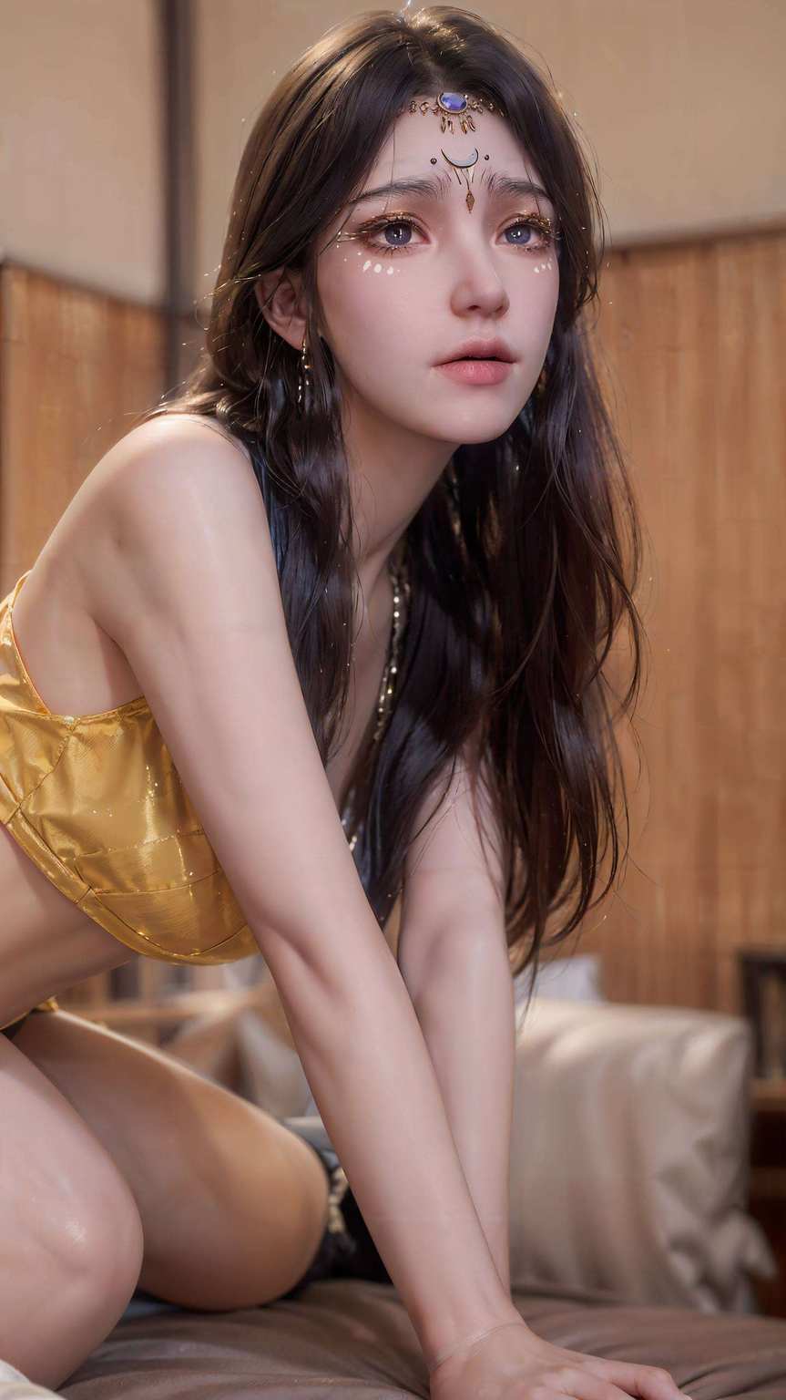 嘿咱们这可是凡尘神域的国漫女神大集合！左边这位美若天仙的倪克斯小仙女