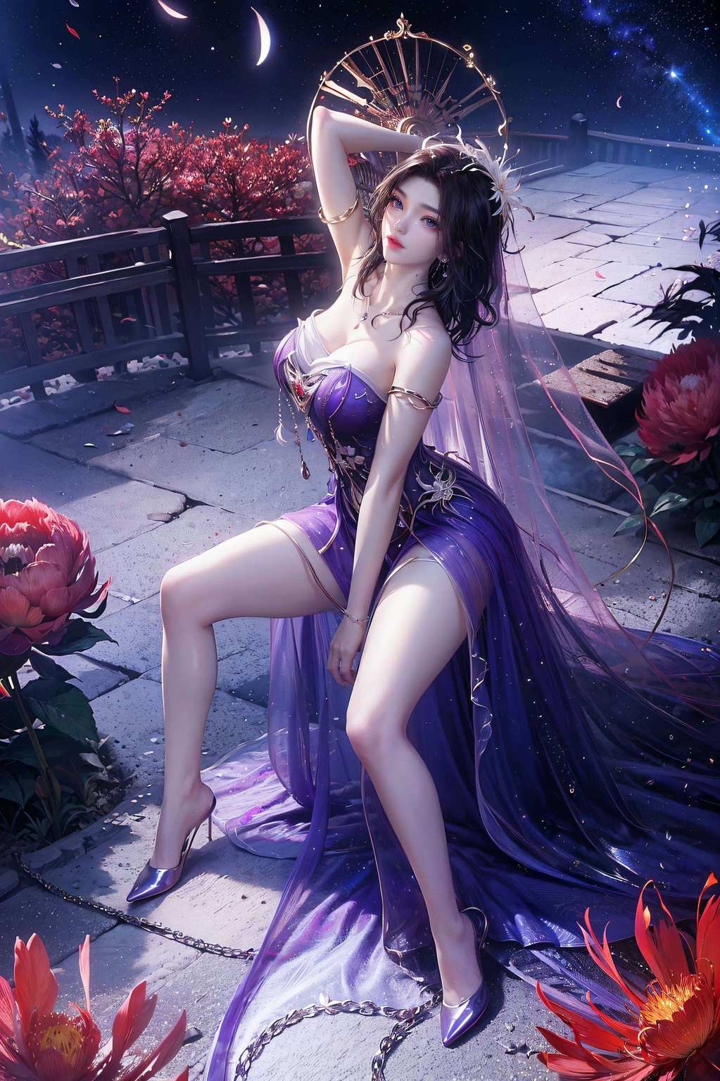 心情都跟着明媚起来！谁让这紫灵美女不仅会修仙还成了宽屏壁纸界的网红女神