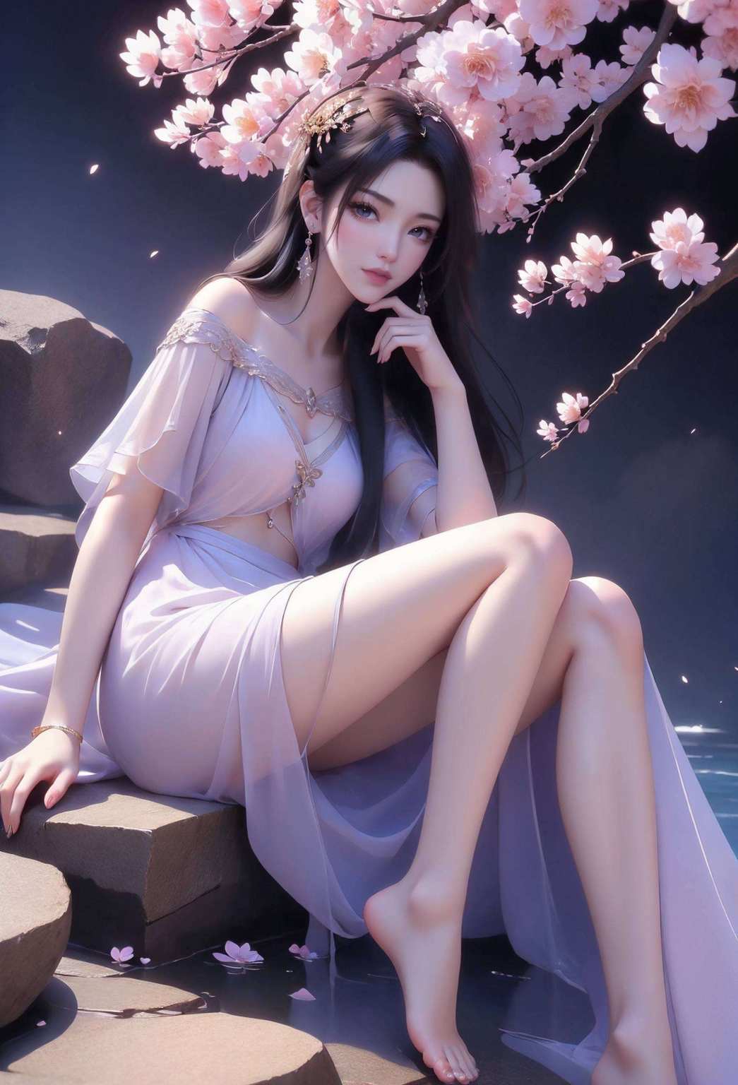 不仅眼神中藏着深不可测的修仙秘密如同凡人修仙传里的仙子