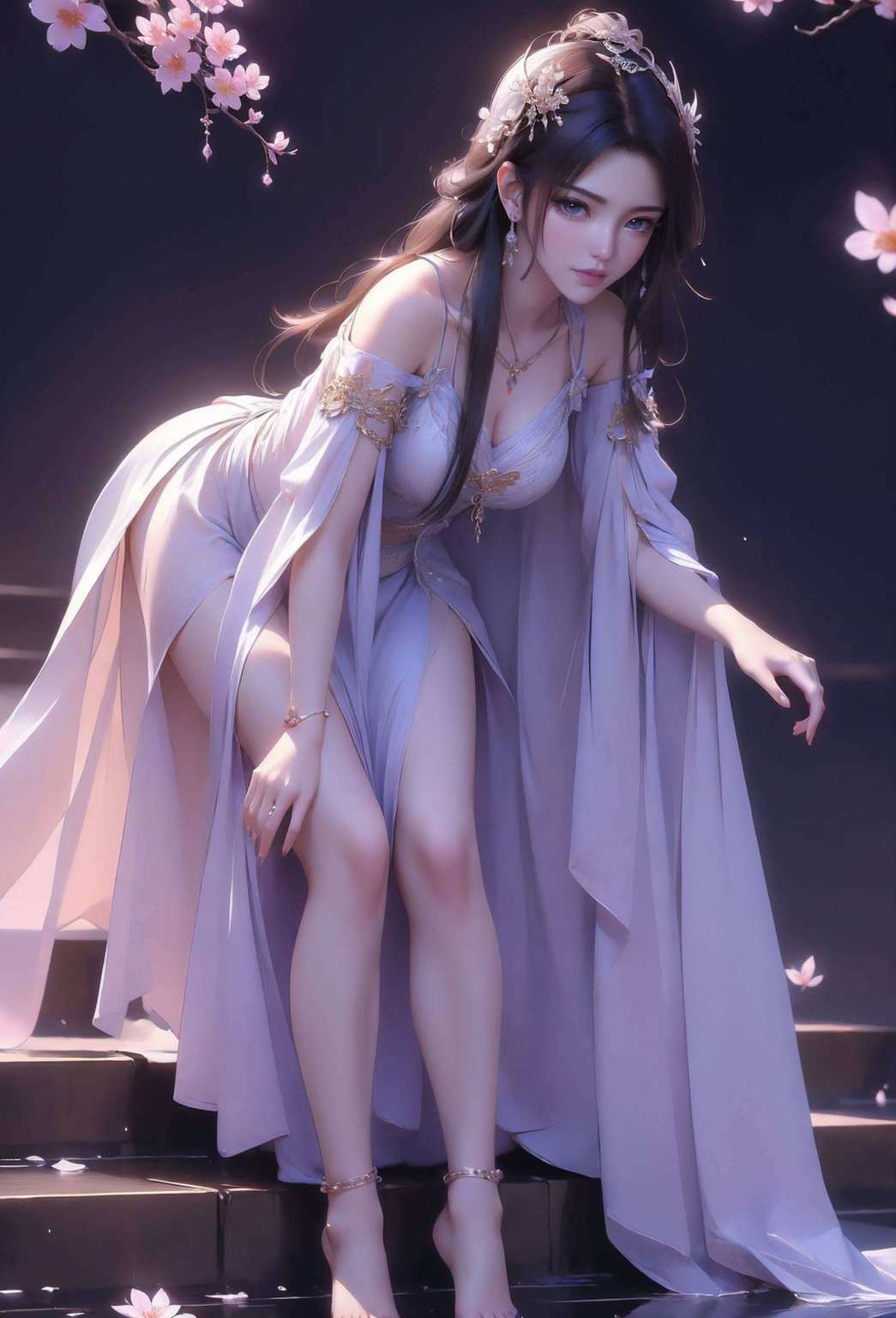 我们遇到了紫灵壁纸上的灵动女神——小紫灵穿梭在国漫的绚丽世界