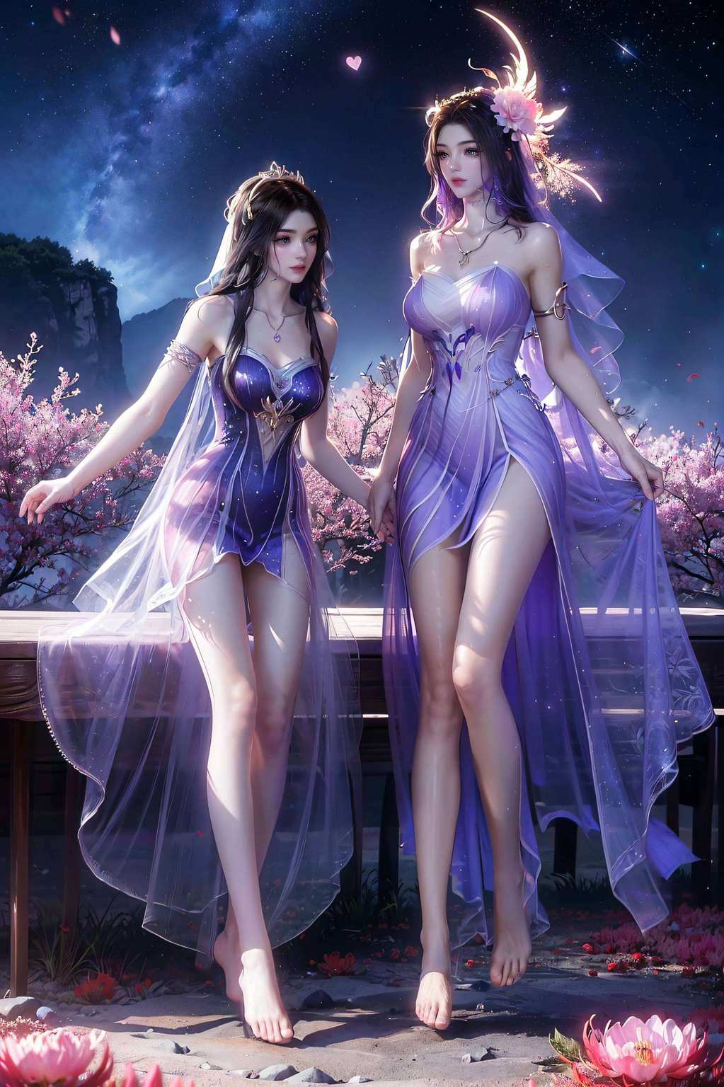 如同星空般璀璨宛如国漫中的女神