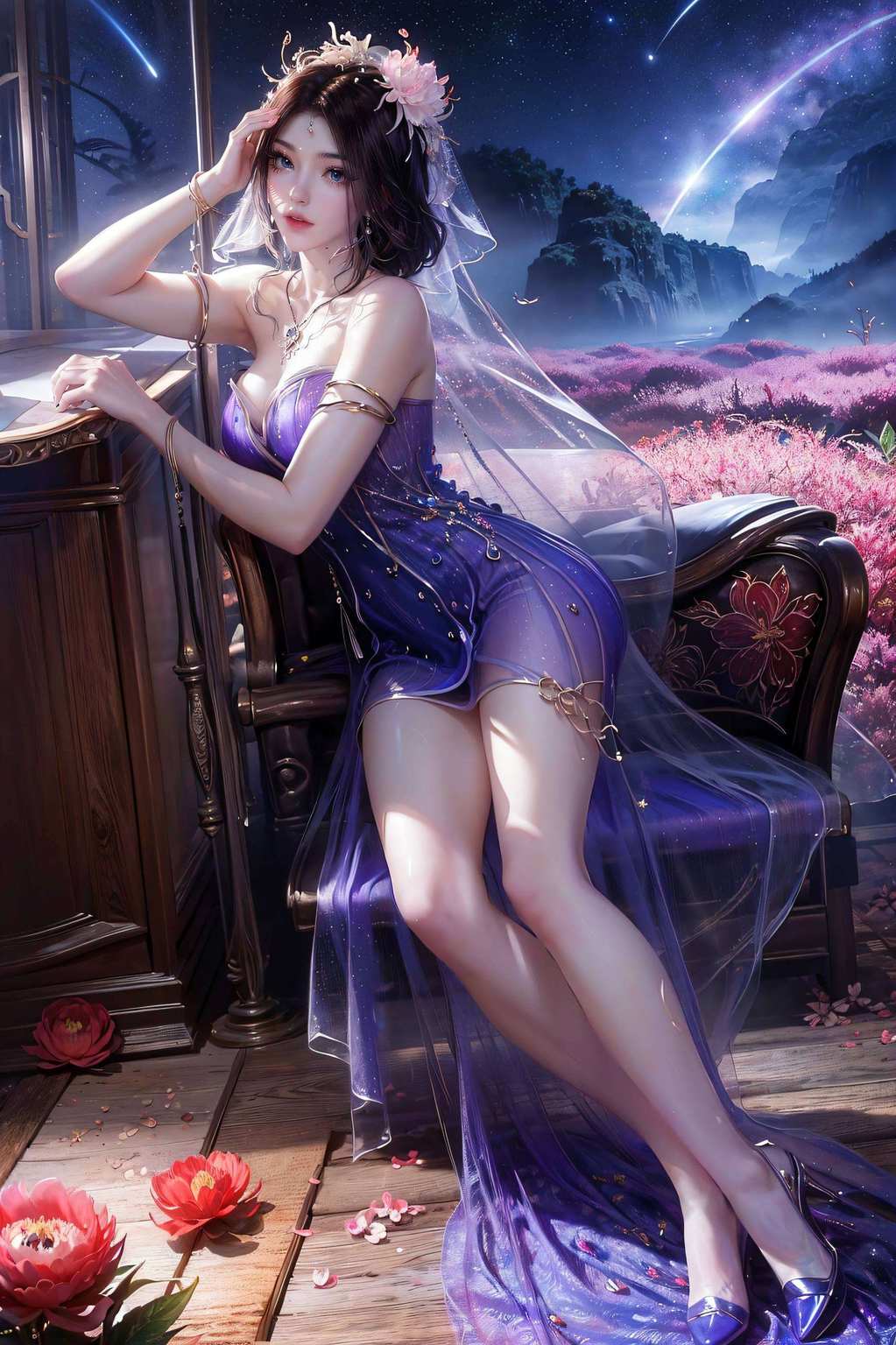 紫灵女神那仙气飘飘的形象手机控们