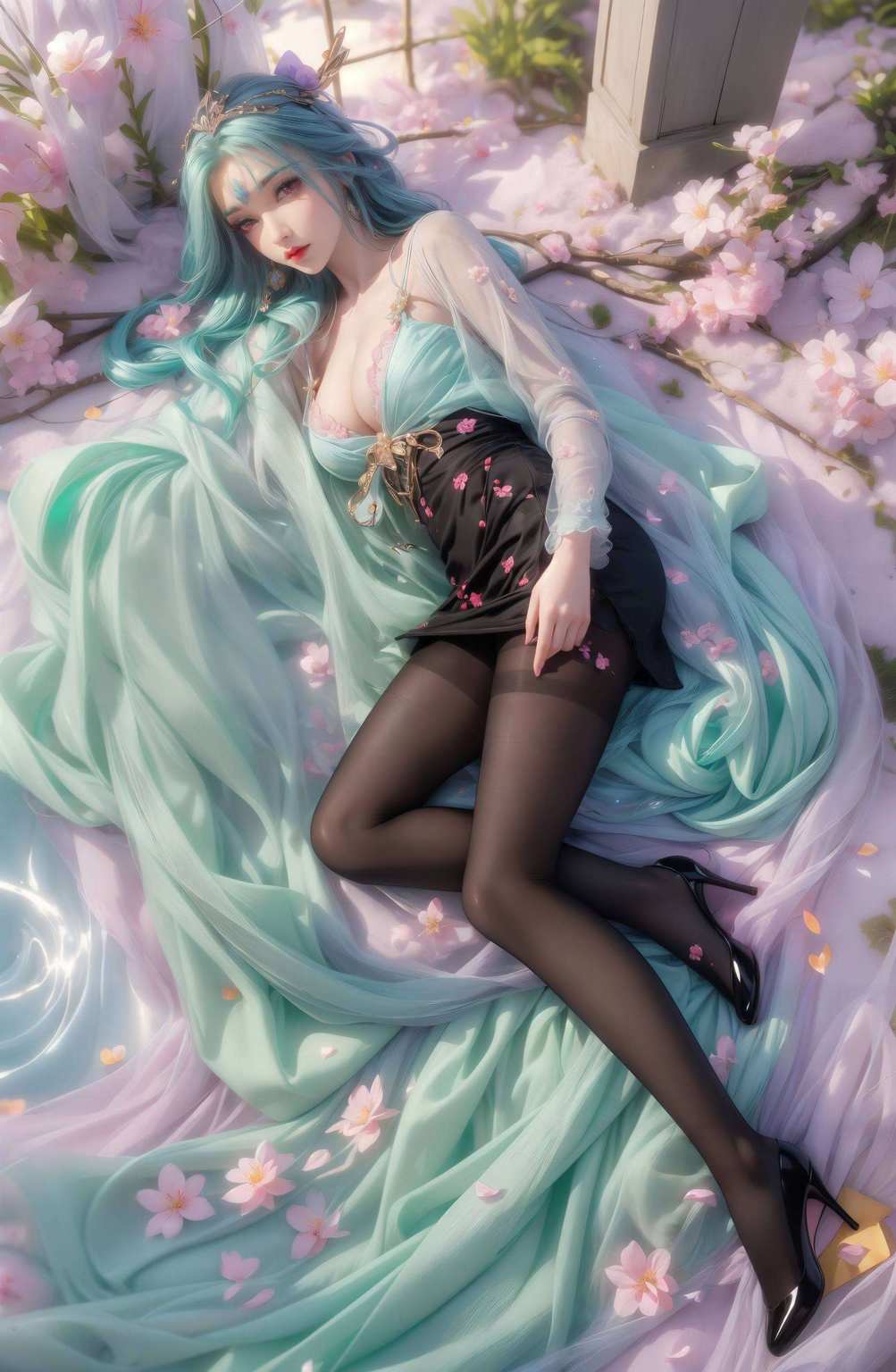 动漫女神的倩影宽屏壁纸上的每一帧