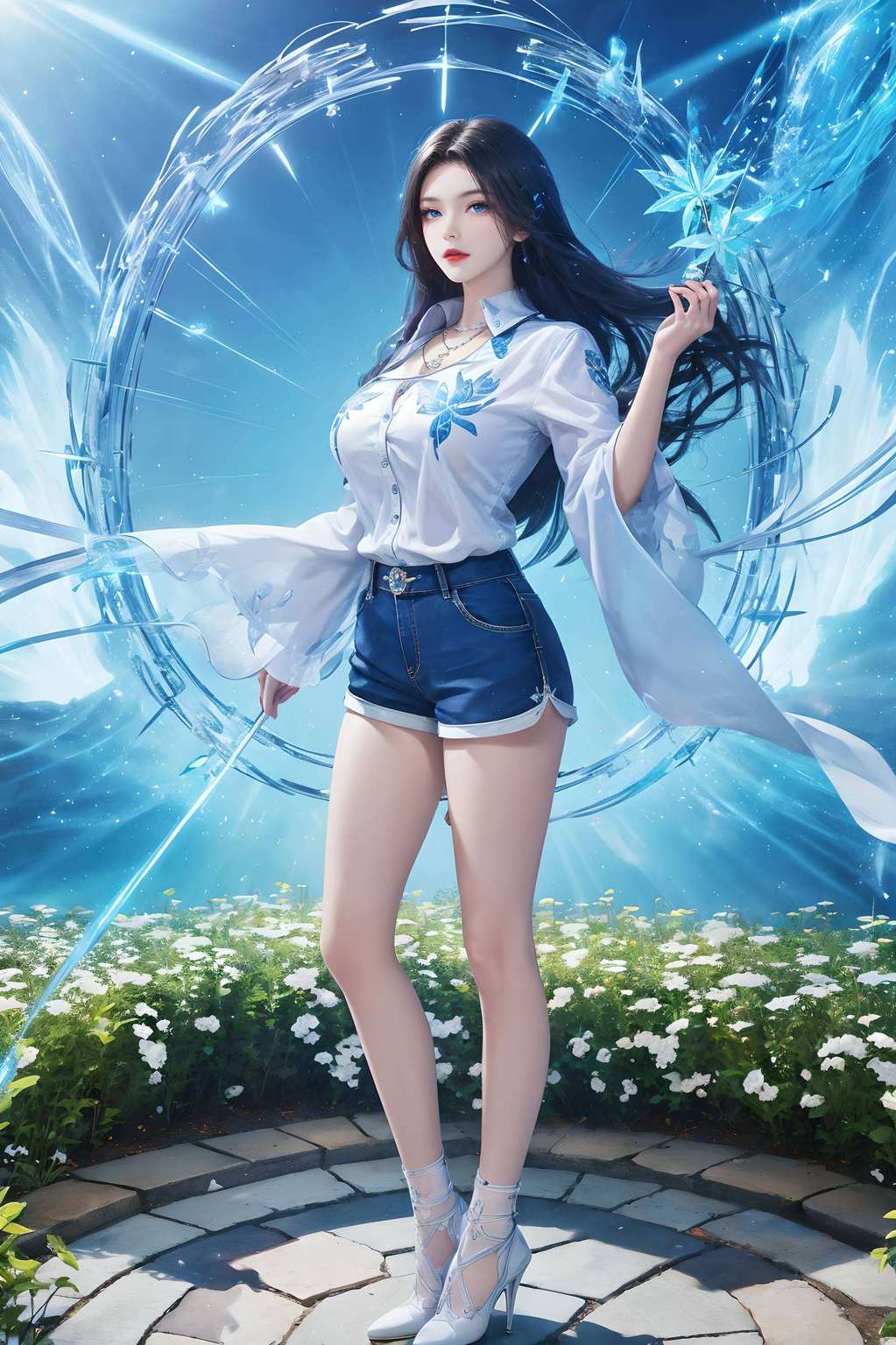 壁上绘神韵映玄幻之光
