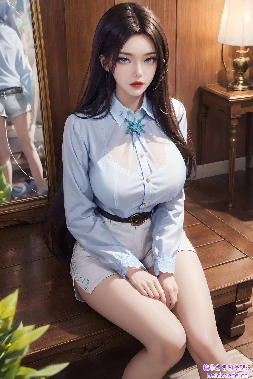 让人不禁沉浸在这位动漫美女的玄幻世界中！快让你的电脑屏幕也穿上这身华美的衣裳吧！成为了无数粉丝心中的白月光