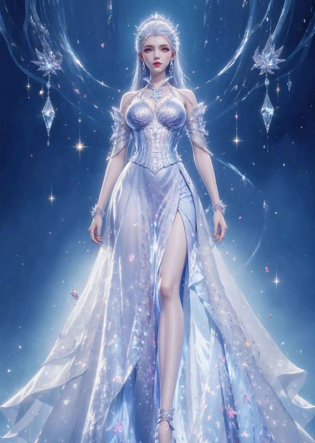 简直就像夏日里的一股清凉泉水这可真是美爆了！绝世唐门的雪女