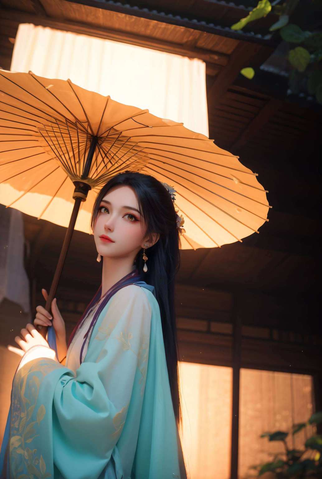 不仅眼神中藏着深邃的玄幻奥秘又能在二次元世界里大放异彩呢？她的高清壁纸