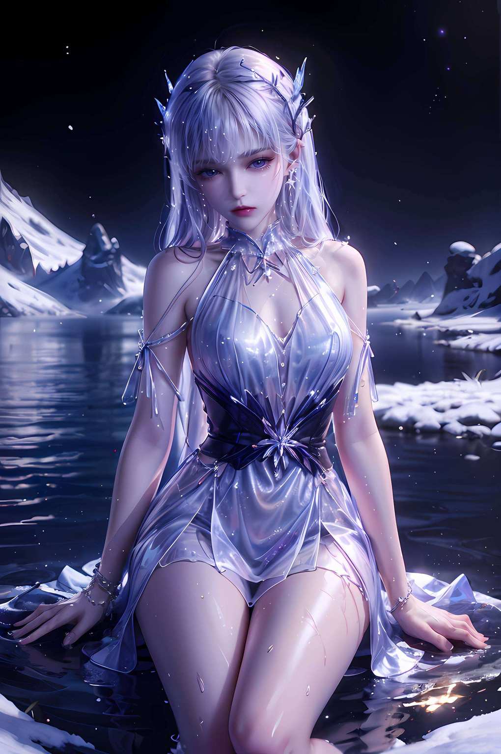 她眼含星辰那如梦如幻的国漫女神