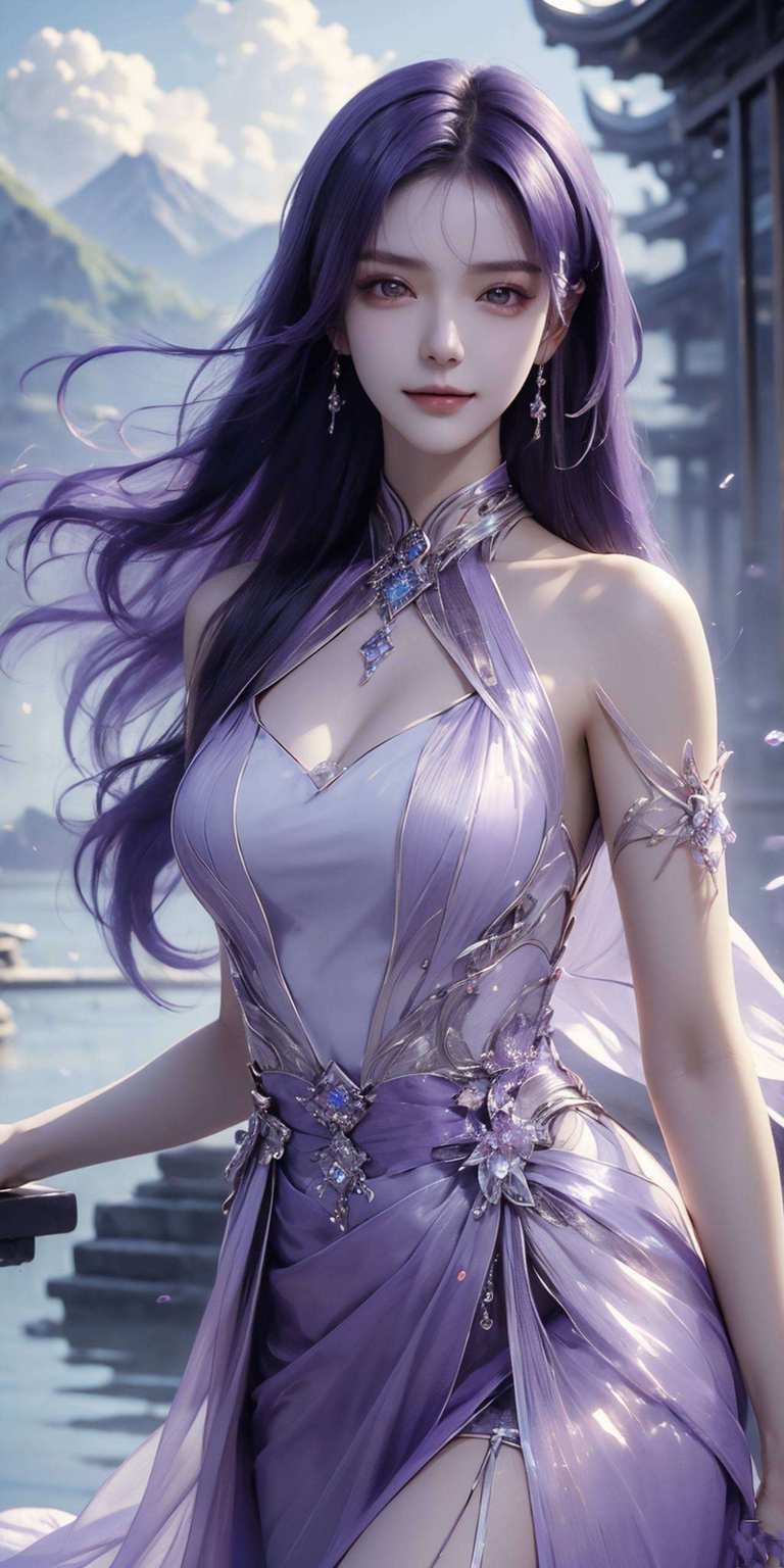 动漫美女映心窗,玄月映碧空圣采儿翩翩舞