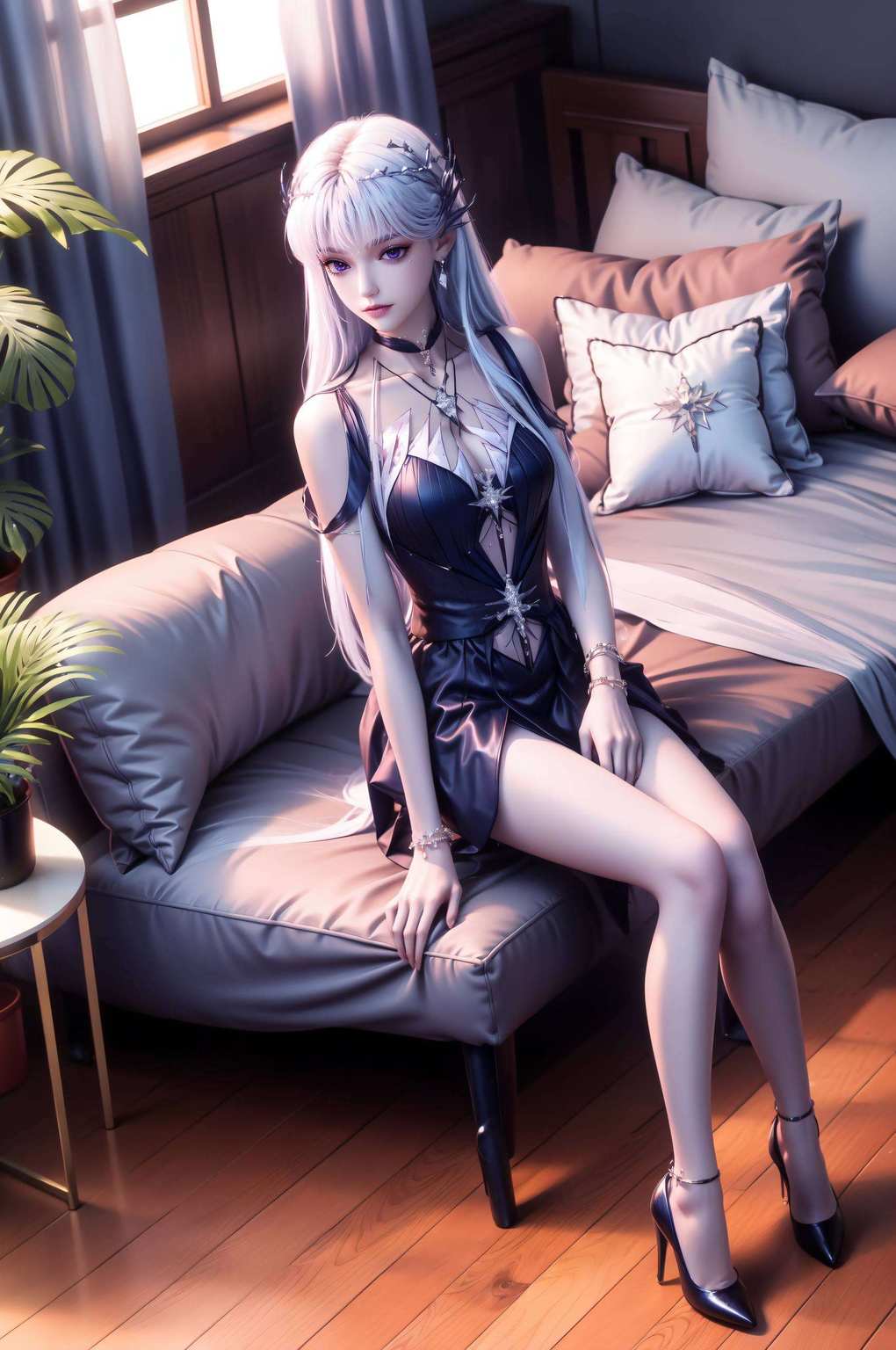 这幅宽屏壁纸成为了无数粉丝心中的梦幻女神