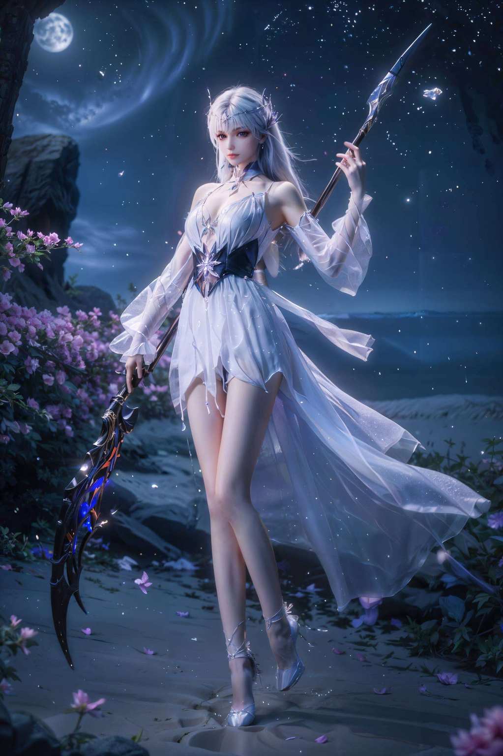 宽屏壁纸映玄幻动漫美女笑靥妍