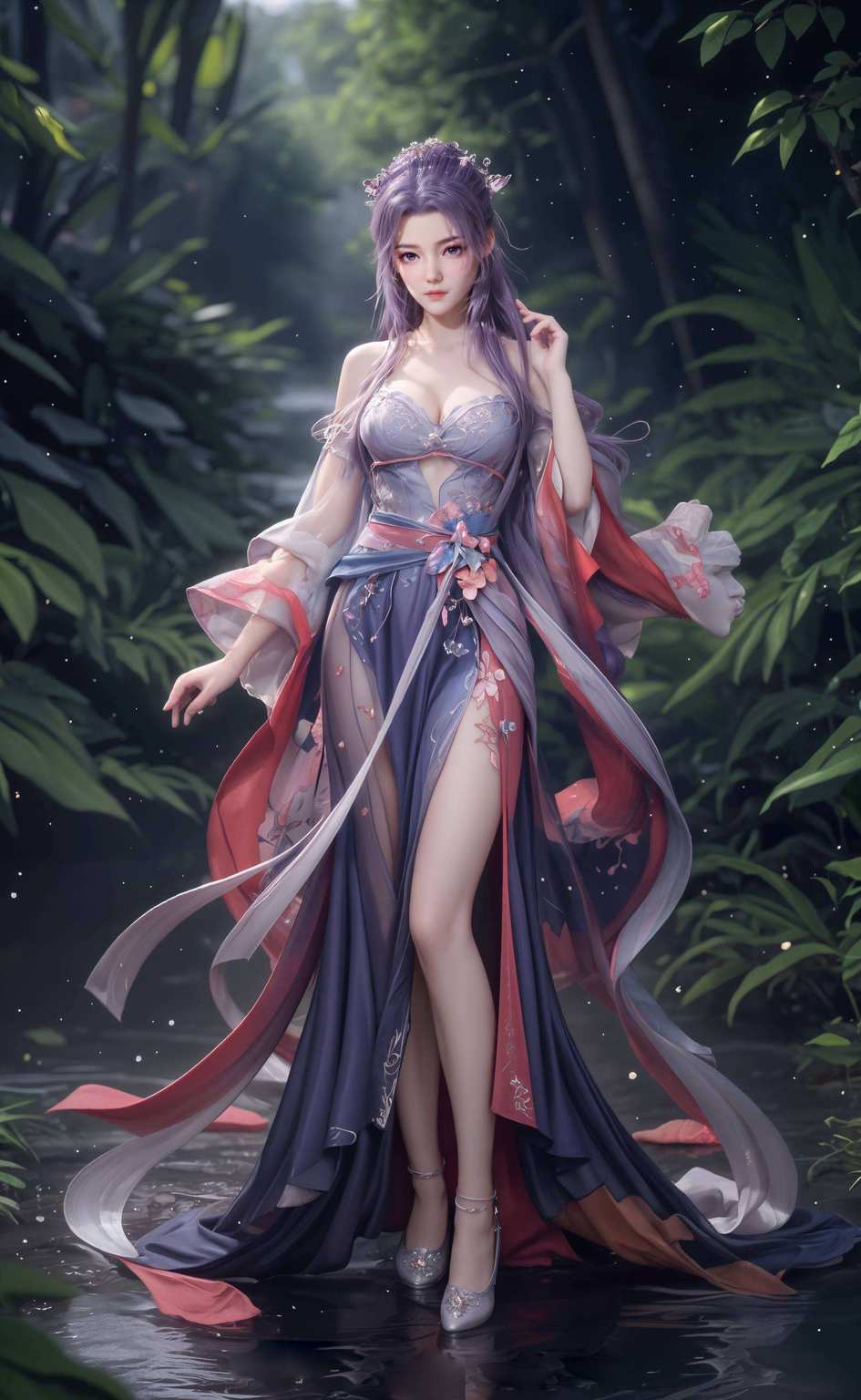 更是你iPad上的视觉盛宴！从云霄女神到师兄啊师兄的深情凝视来看看这款超燃的AI绘画壁纸！融合了国漫的精髓