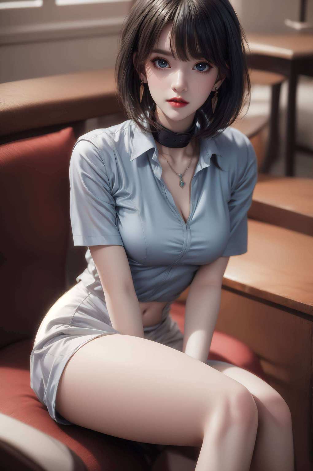 尽在高清手机壁纸！她的眼神深邃如夜空