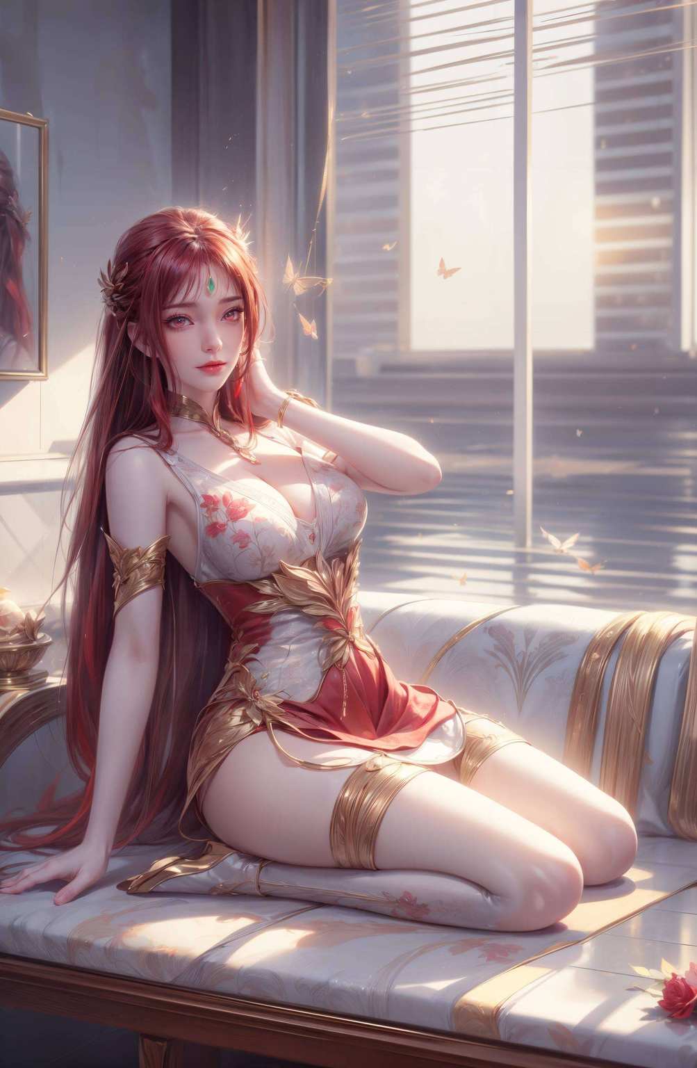 保证你的电脑也能成为国漫女神的展示台今儿给大家带来点不一样的视觉盛宴——红凰的腿壁纸！想象一下