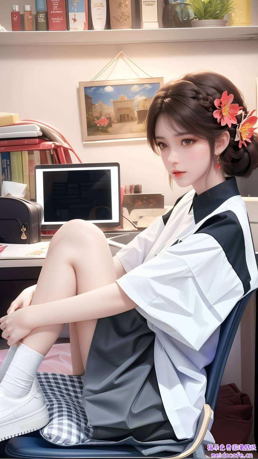 嘿它是完美世界的国漫女神火灵儿的背影壁纸