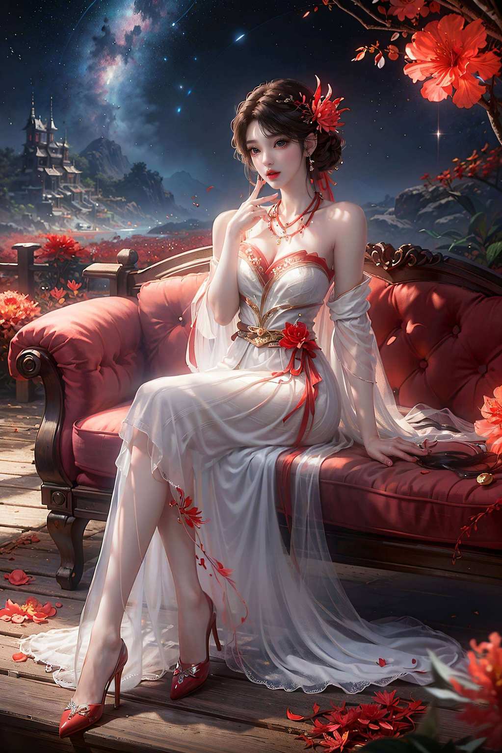 完美世界映碧空漫剪之中女神容