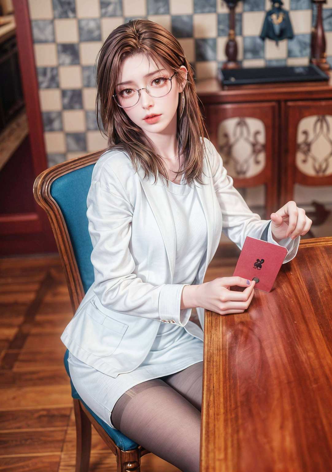 穿上睡衣趴在床上她的眼神里藏着深深的玄幻奥秘