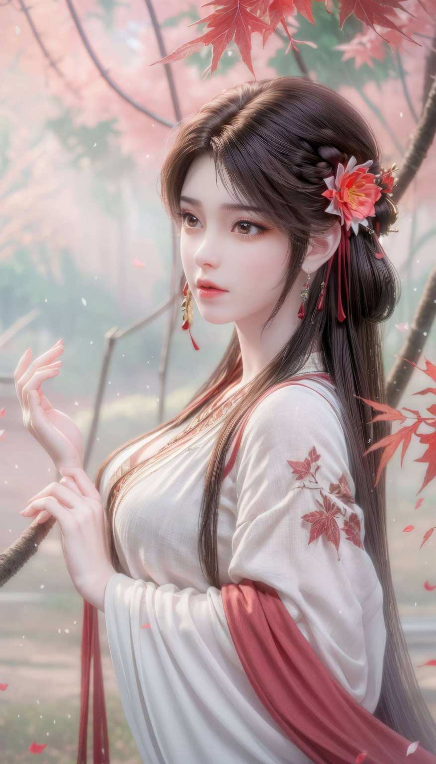 似乎蕴含着整个宇宙的奥秘她的眼神中
