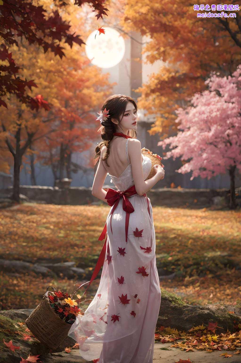一样能成为你的电脑宽屏壁纸谁说美女只爱照正面？火灵儿的背影
