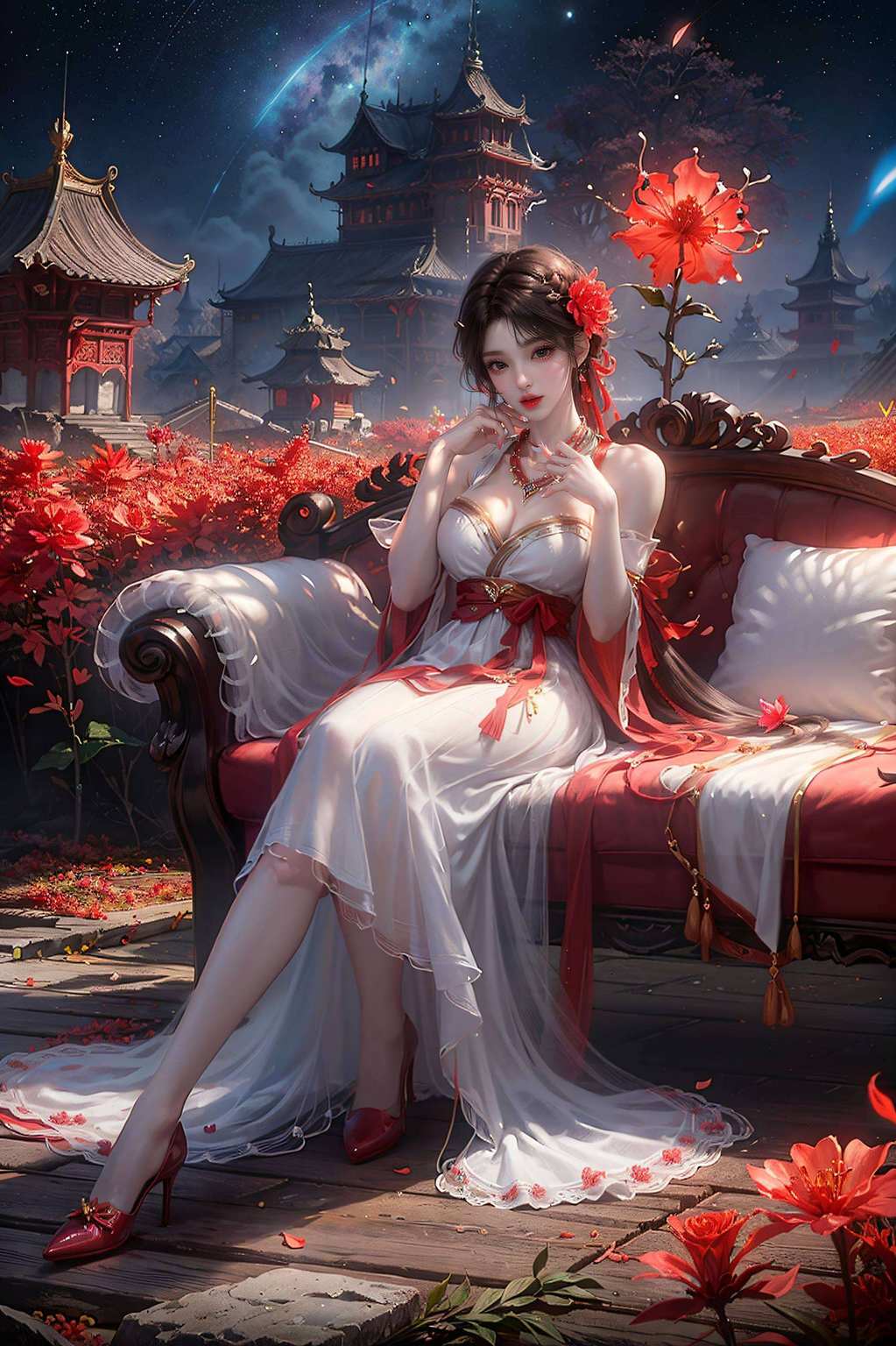 在完美世界的奇幻舞台上艳丽如火