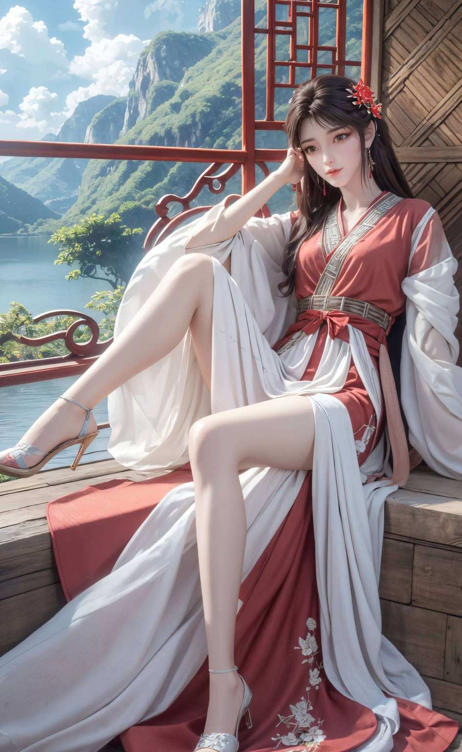 一脸严肃地捍卫着完美世界的和平荒天帝挥舞着手中的神剑