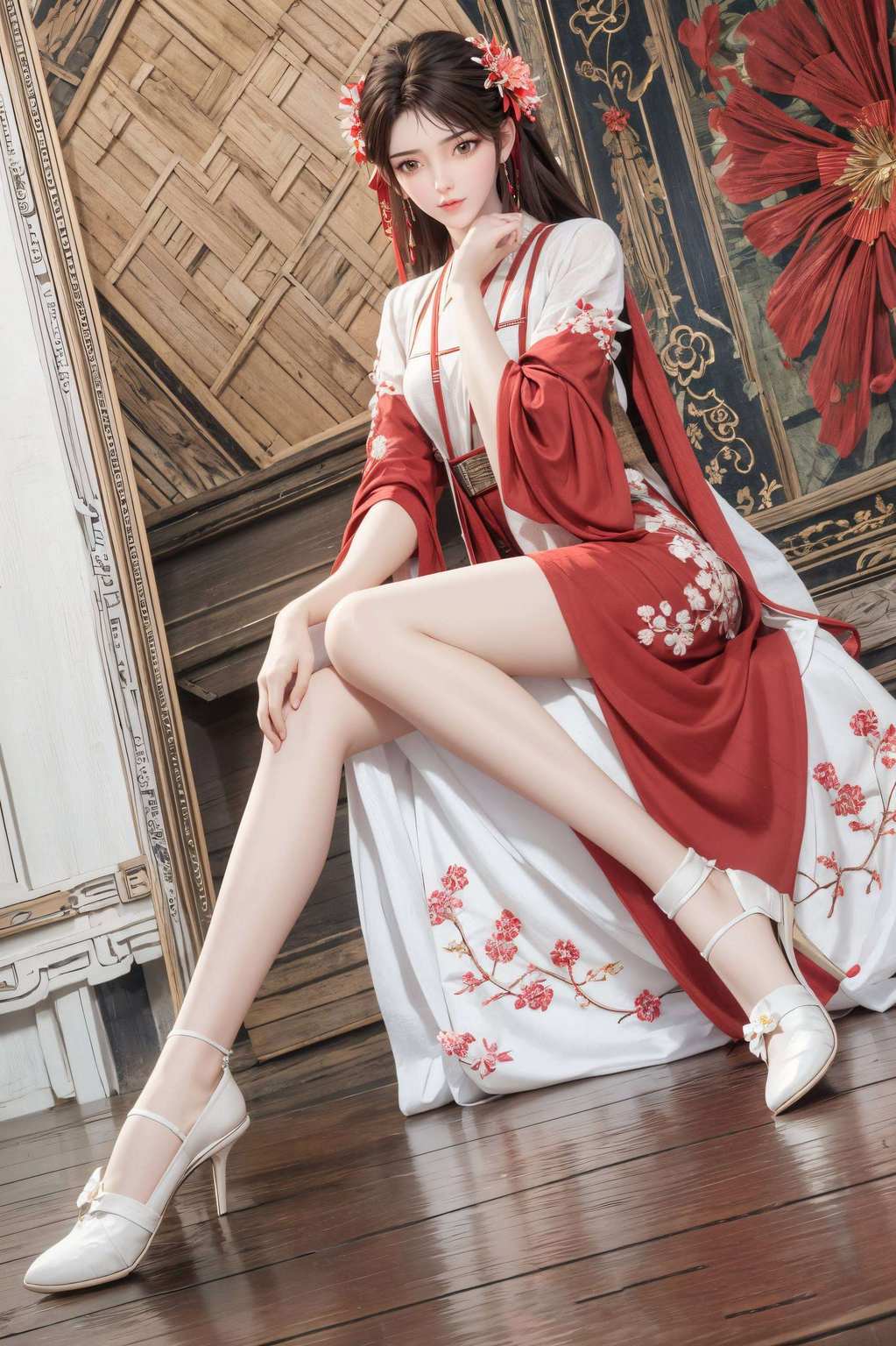 一会儿又变成宽屏壁纸上的灵动精灵火灵儿