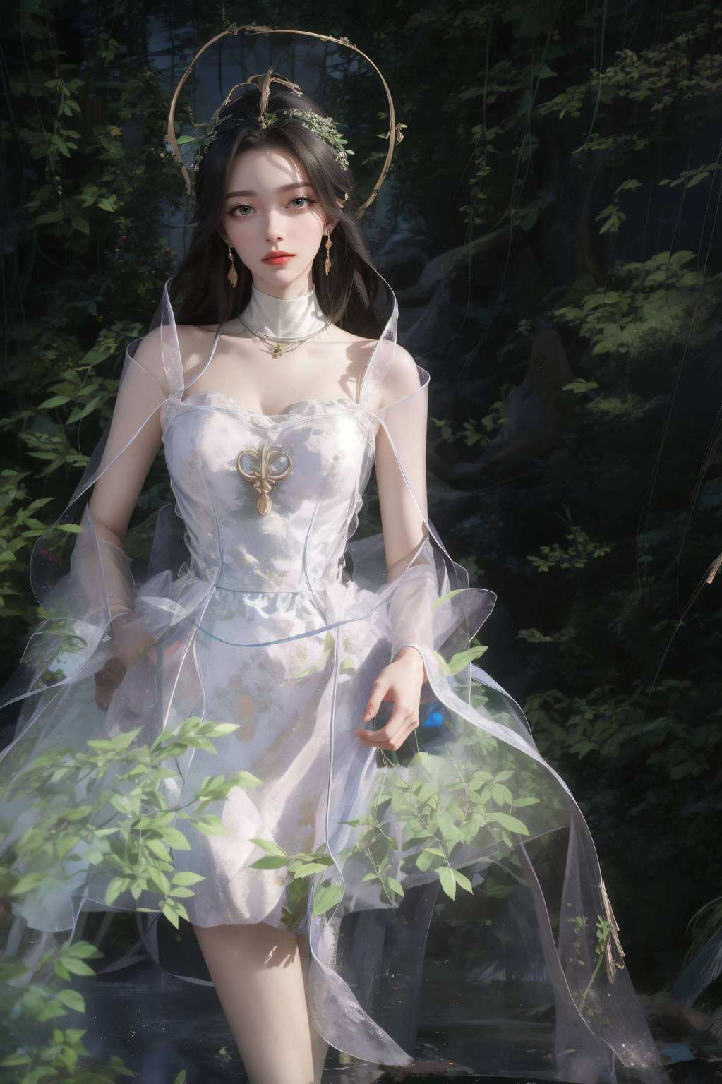 简直就像是完美世界里的国漫女神走出了屏幕简直就是国漫爱好者的福音！柳神ai高清壁纸绘画