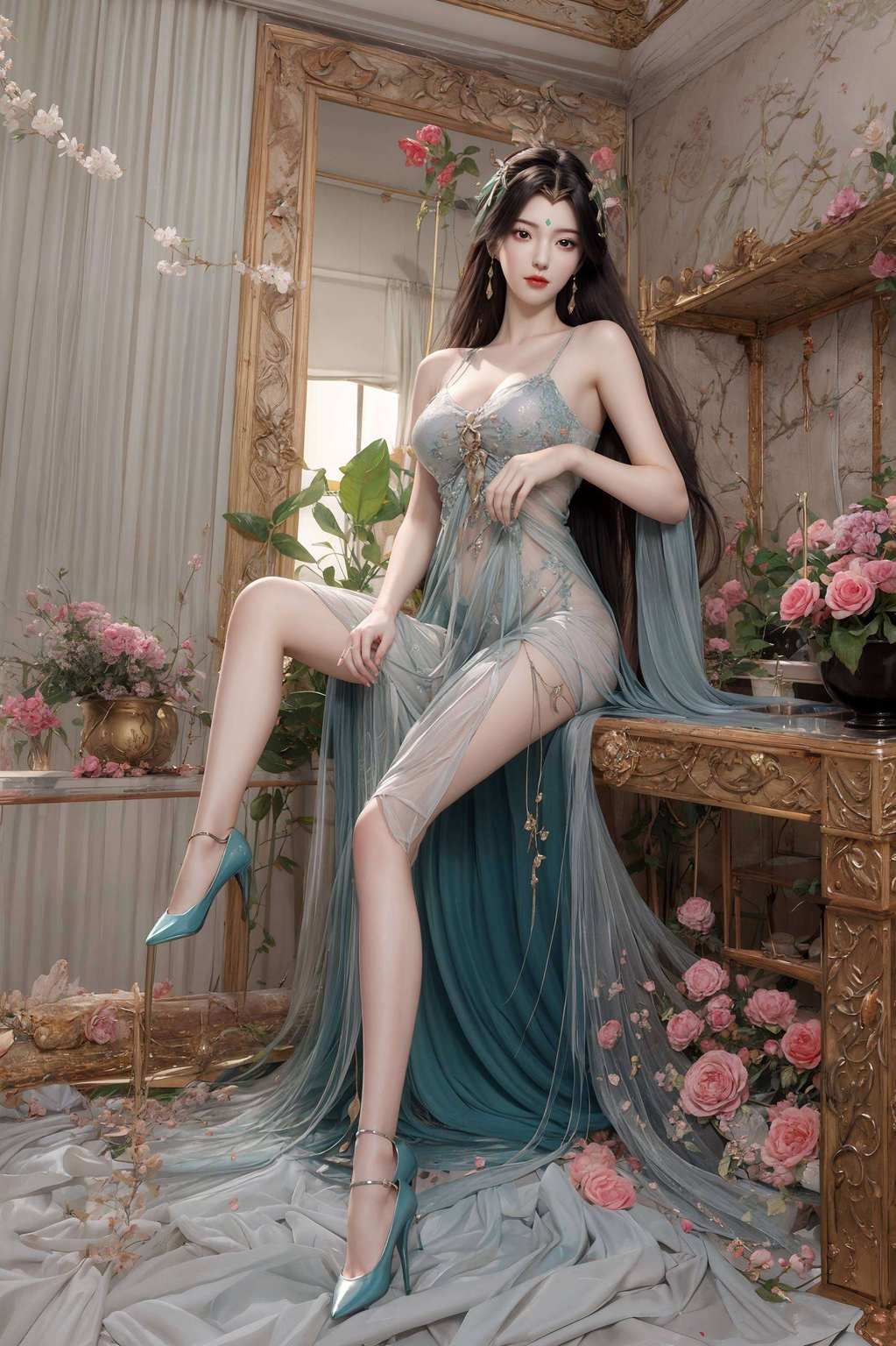 哪儿还能找到比这更美的风景啊柳神壁纸保存在哪里了啊？这位国漫界的女神