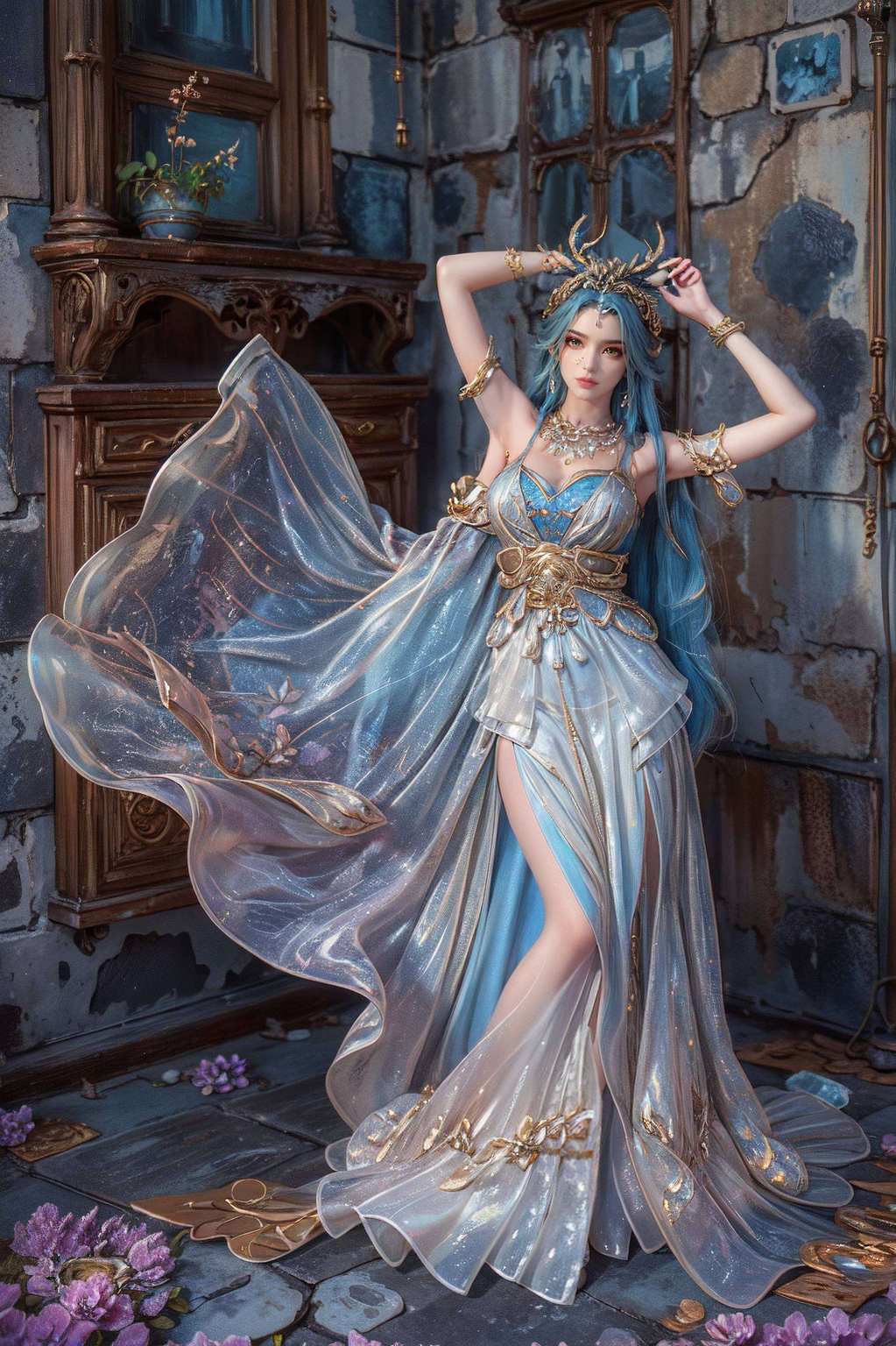 完美世界里的龙女灵动如风