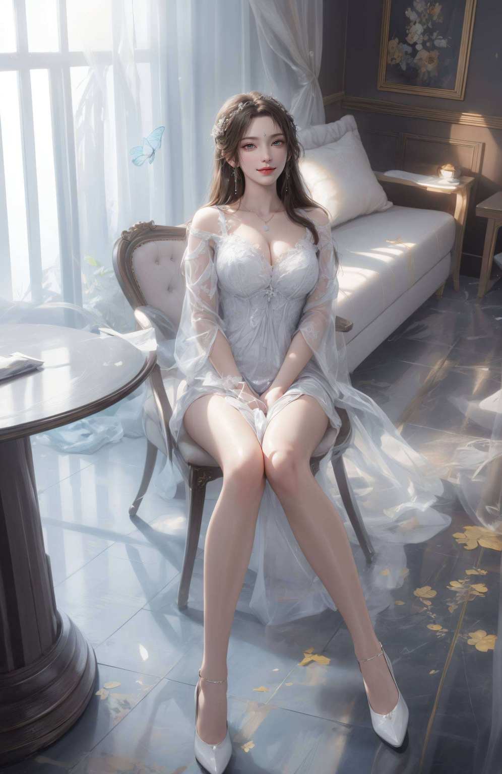 清漪映碧池壁纸绘仙子