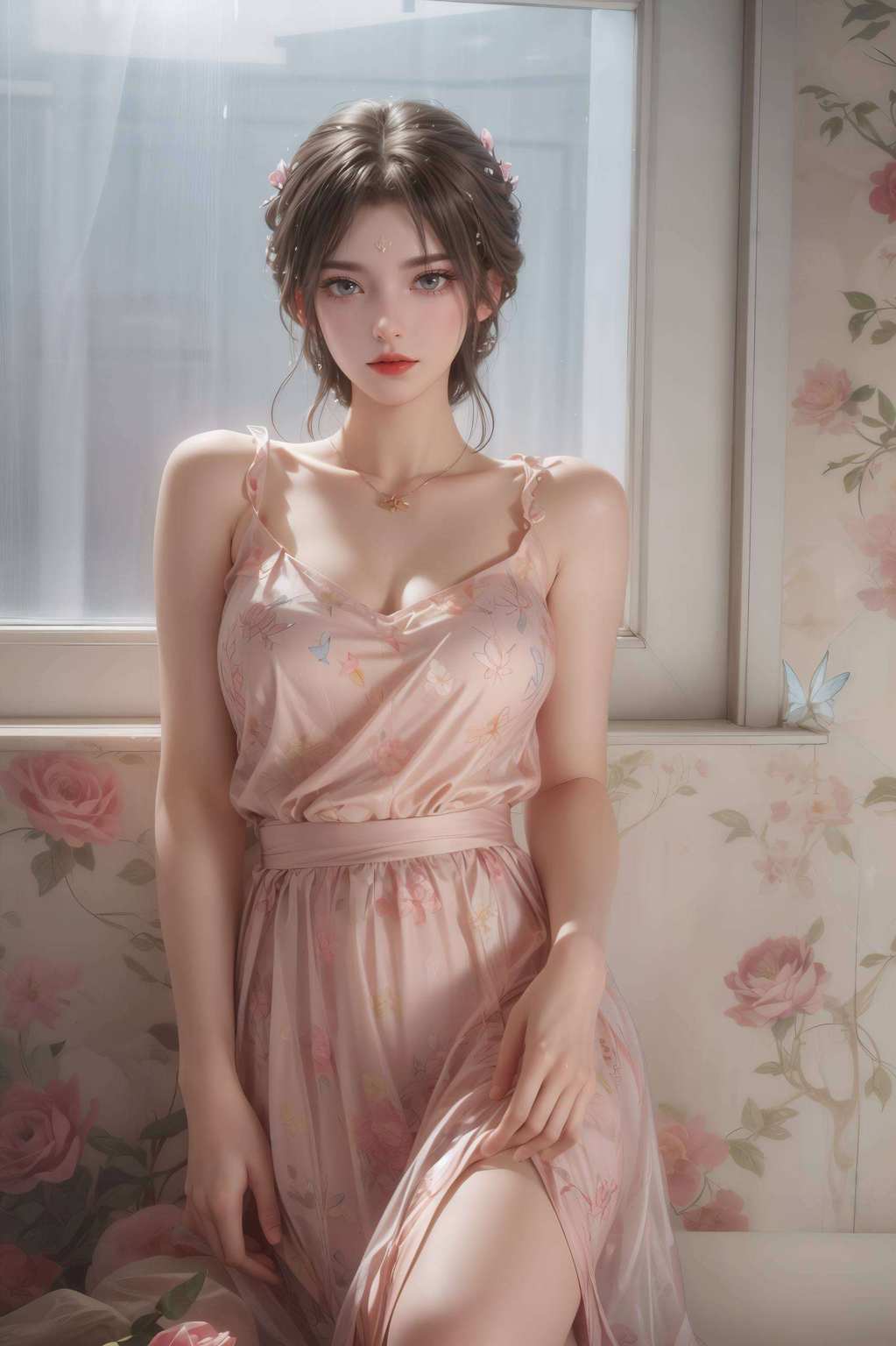 她就是电脑屏幕上的小清新！而那些国漫、动漫美女们嘿嘿